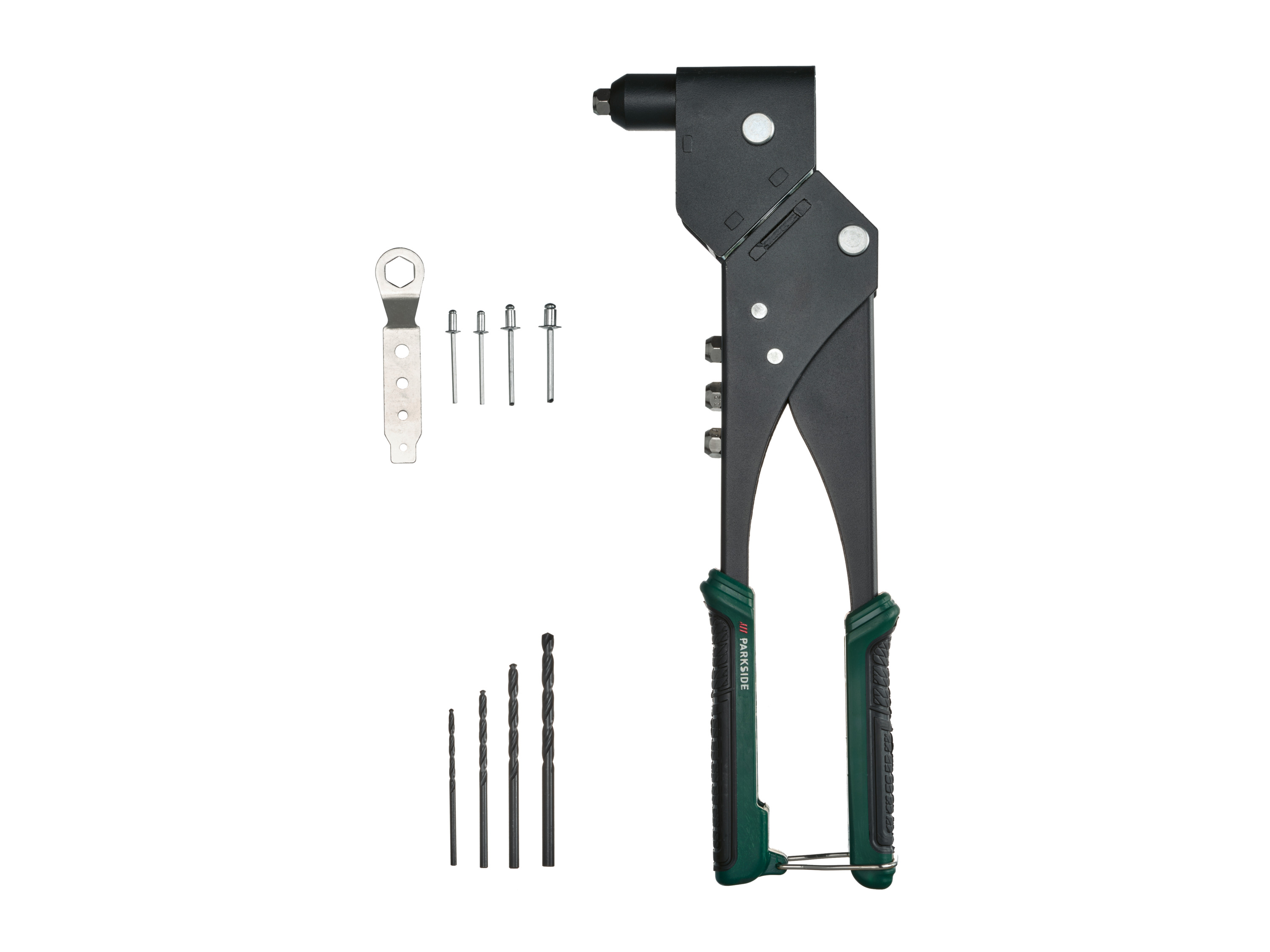 Parkside Zestaw nitownic ręcznych z głowicą obrotową 360°