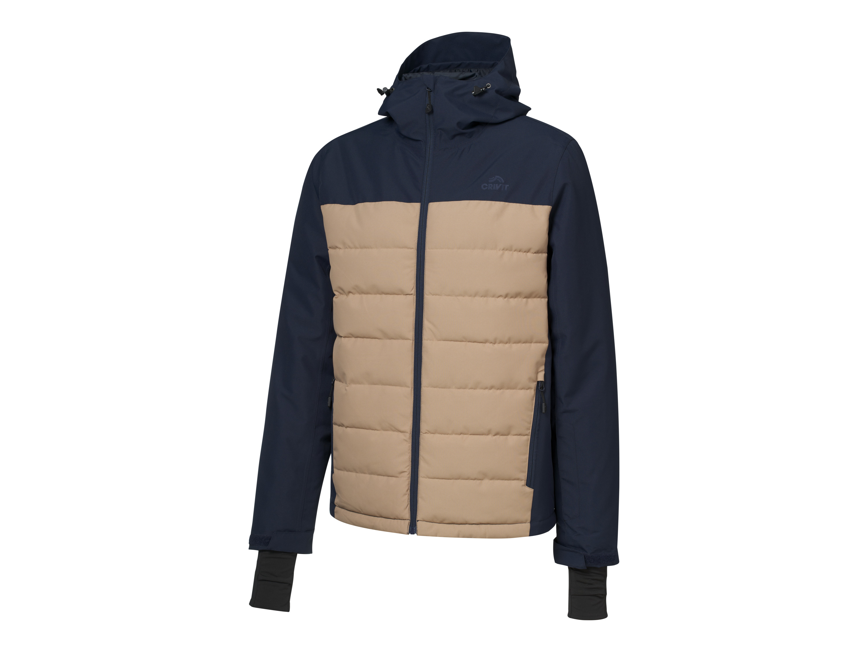 Crivit Kurtka narciarska męska Granatowy/ beżowy, XL 56/58