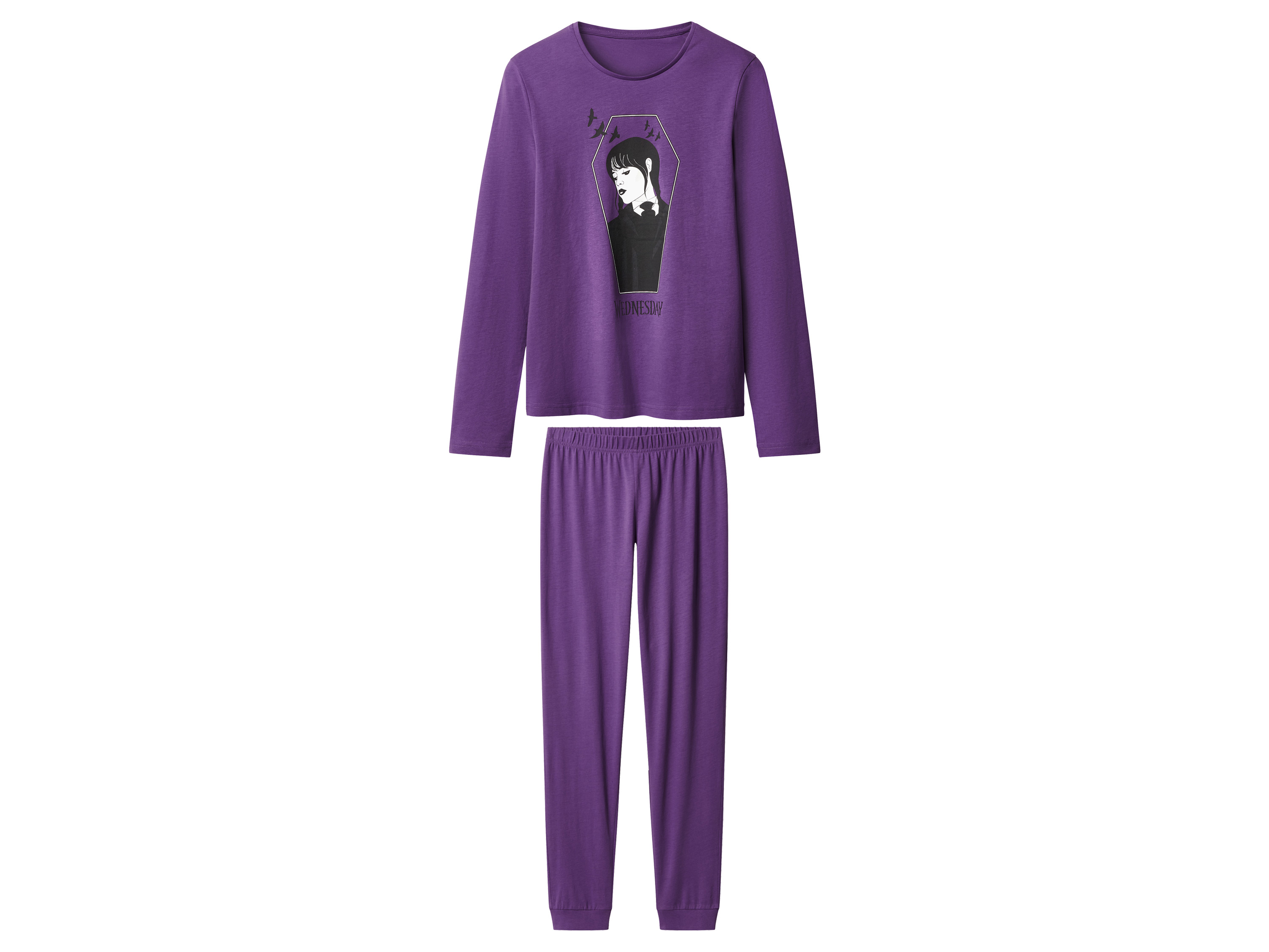 Piżama dziecięca Wednesday Fioletowy, 146/152
