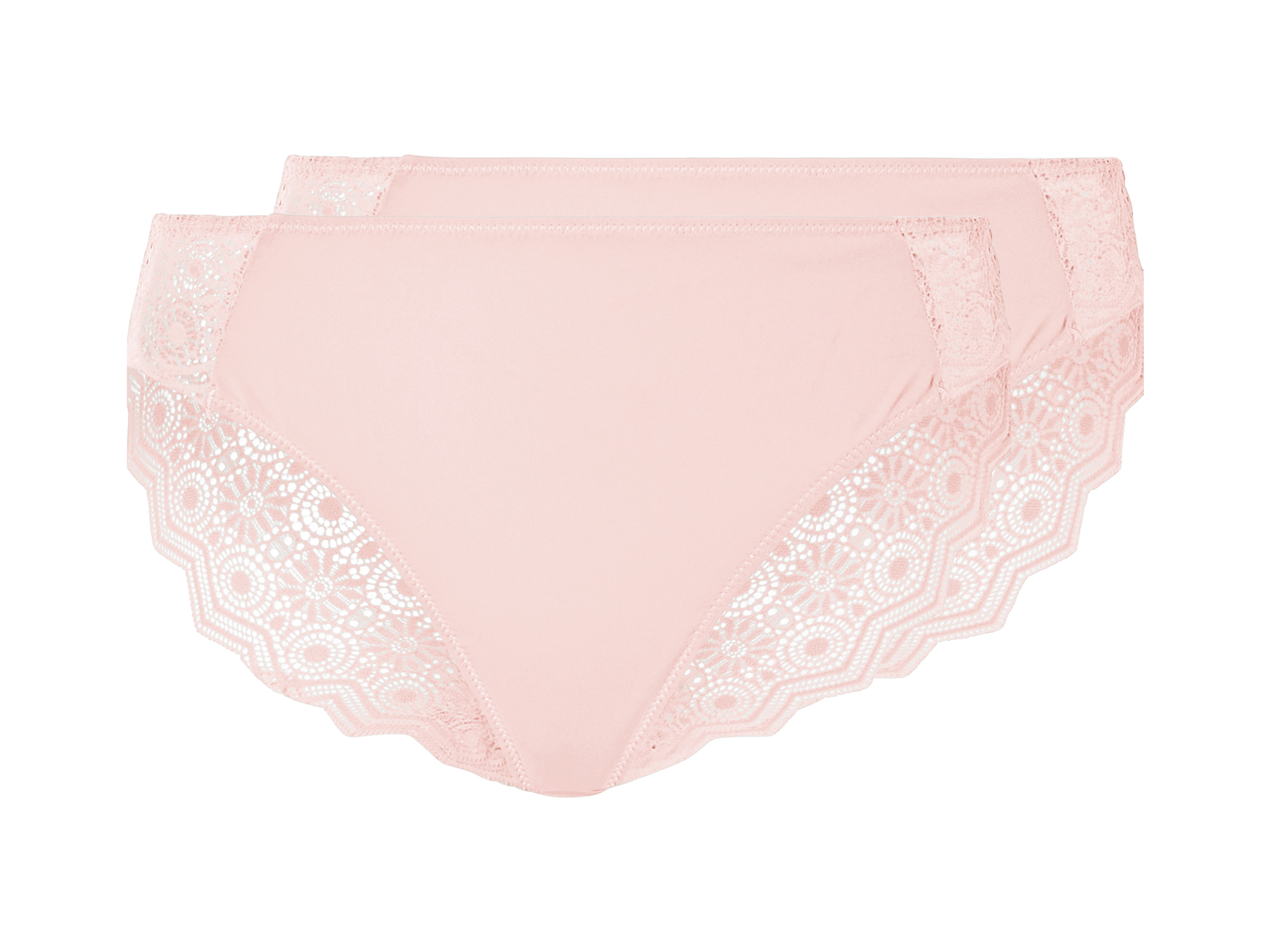 esmara Majtki figi damskie, 2 pary Różowy, XS 32/34