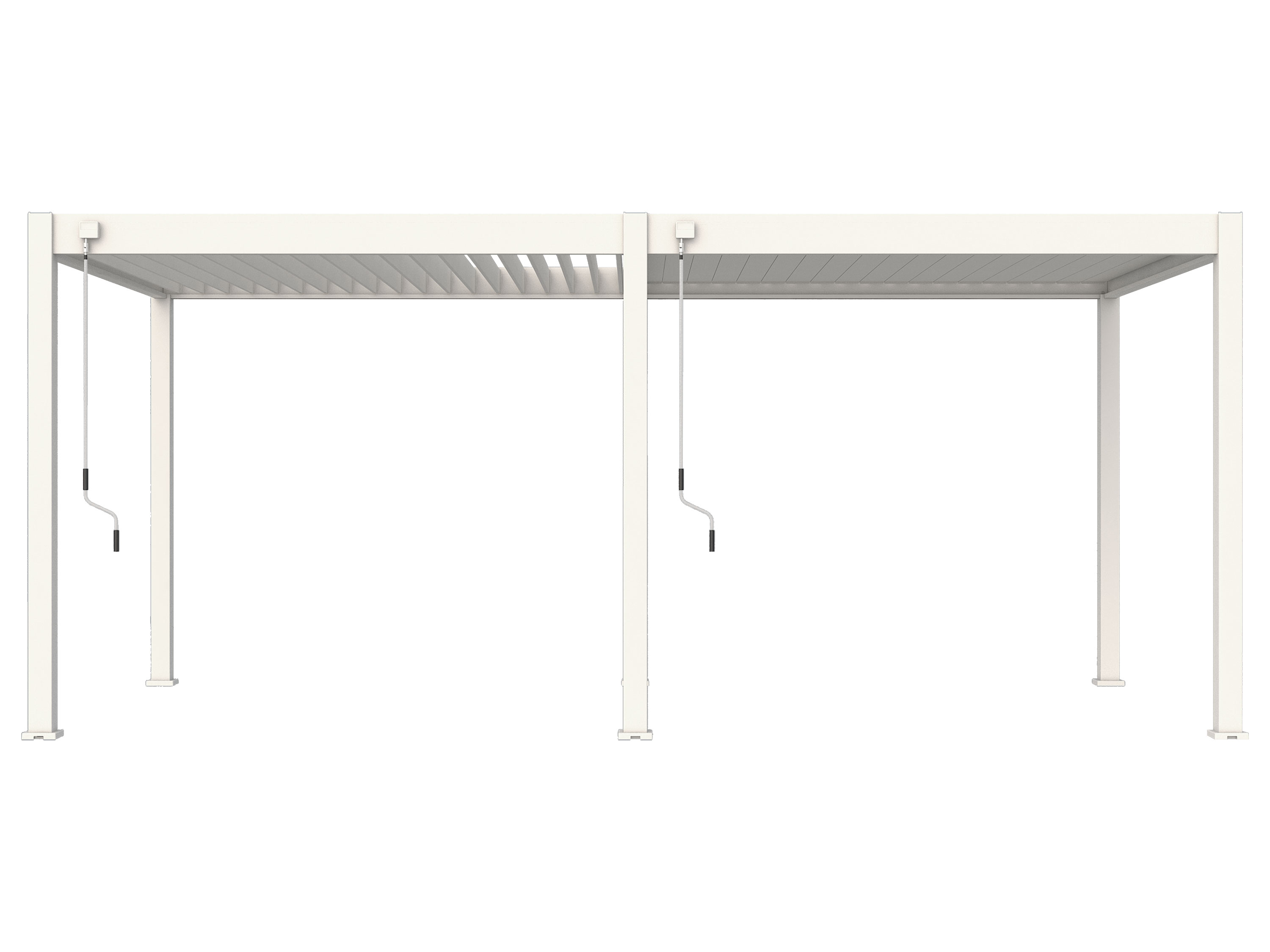 Pergoline Aluminiowe zadaszenie tarasowe Superior Biały, 3x6 m