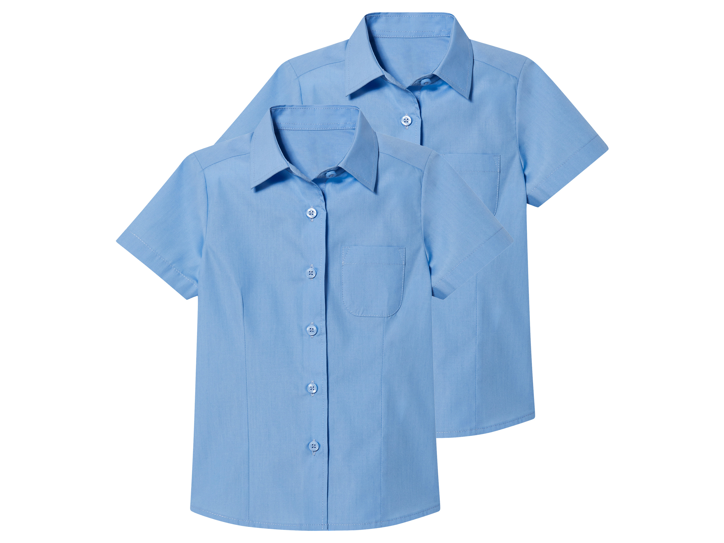 Koszule dziecięce, 2 sztuki Niebieski, 152
