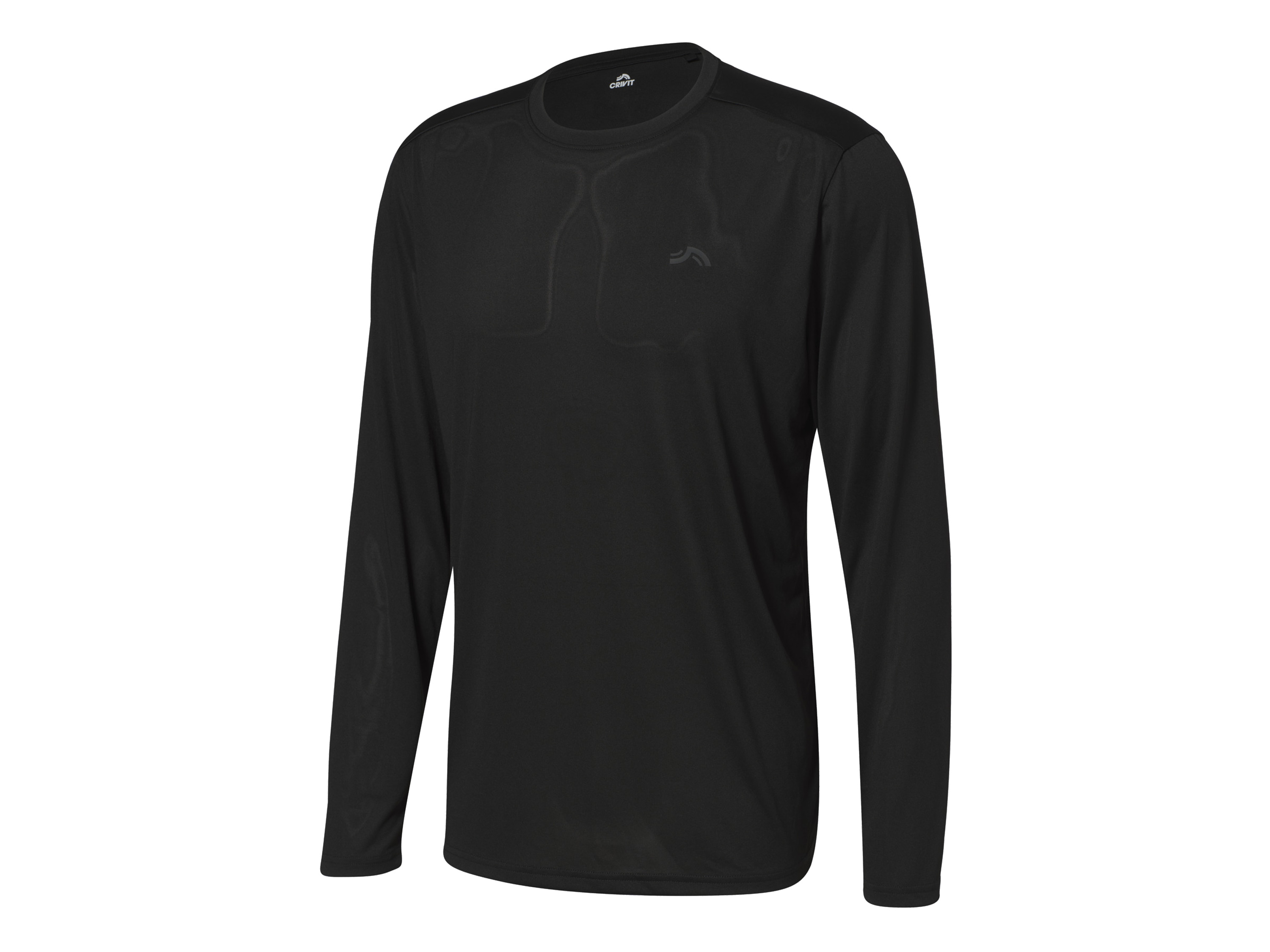 Crivit Koszulka funkcyjna męska T-shirt funkcyjny męski Bluzka funkcyjna męska Czarny, S 44/46