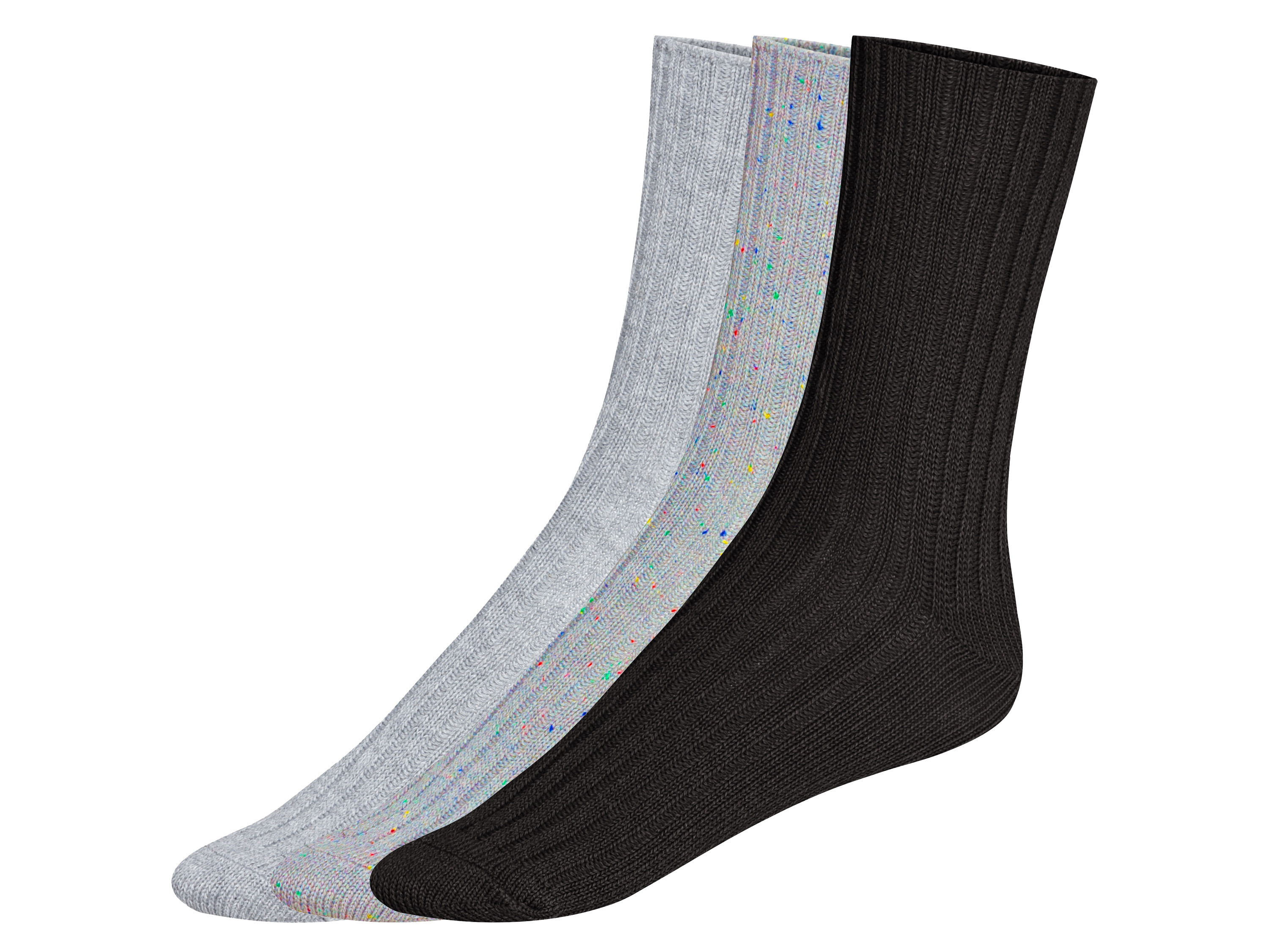 esmara Skarpetki damskie, 3 pary Szary/czarny, 39-42