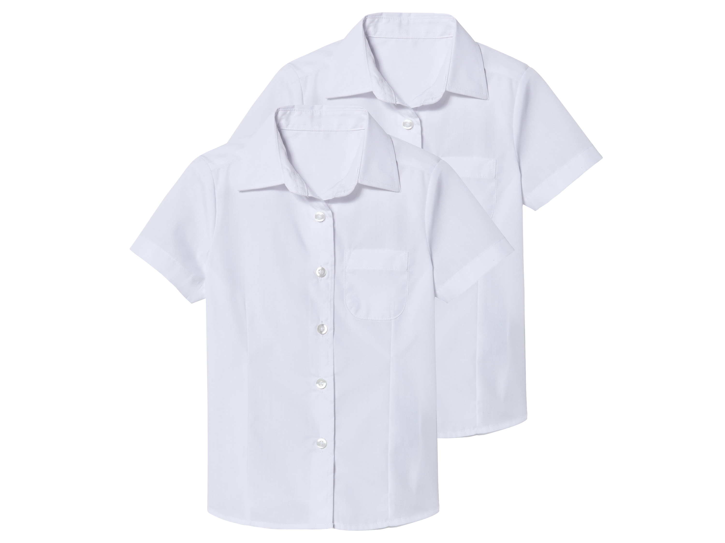 Koszule dziecięce, 2 sztuki Biały, 128