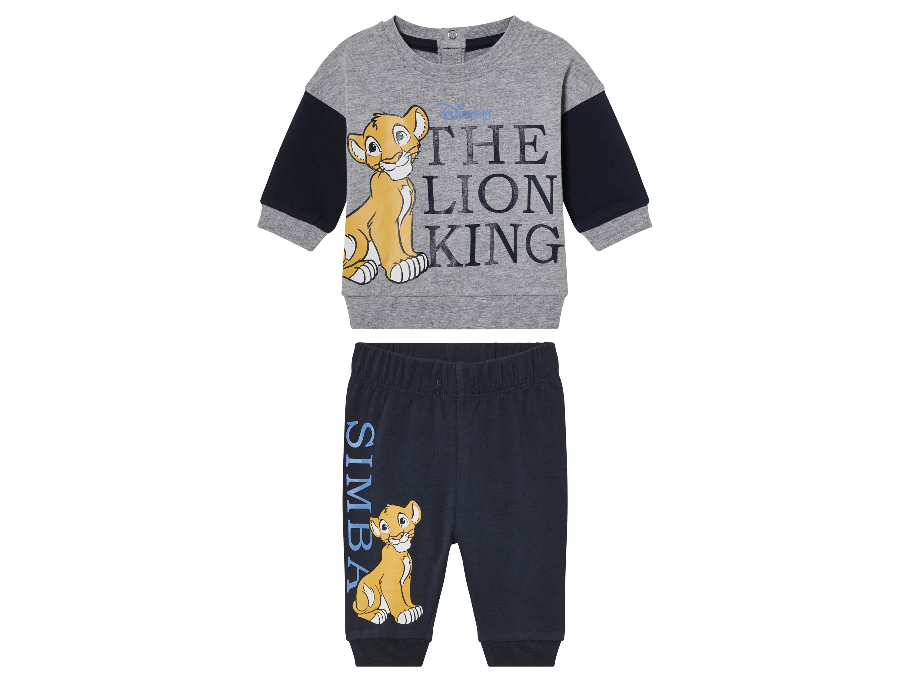 Dres niemowlęcy z bawełny organicznej Król Lew, 50/56