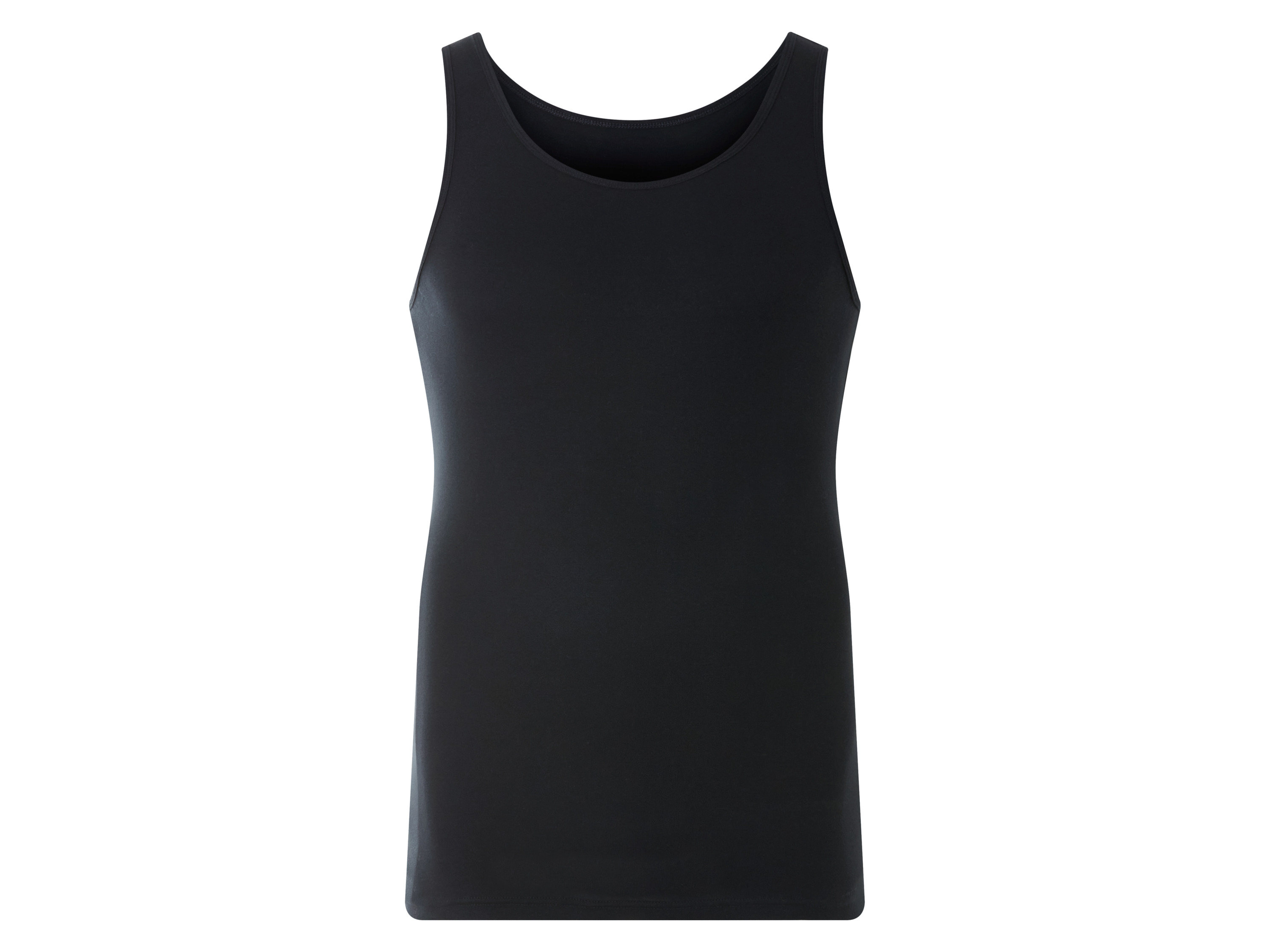 Livergy Podkoszulki męskie z bawełny, 3 sztuki Czarny, 8/Xxl