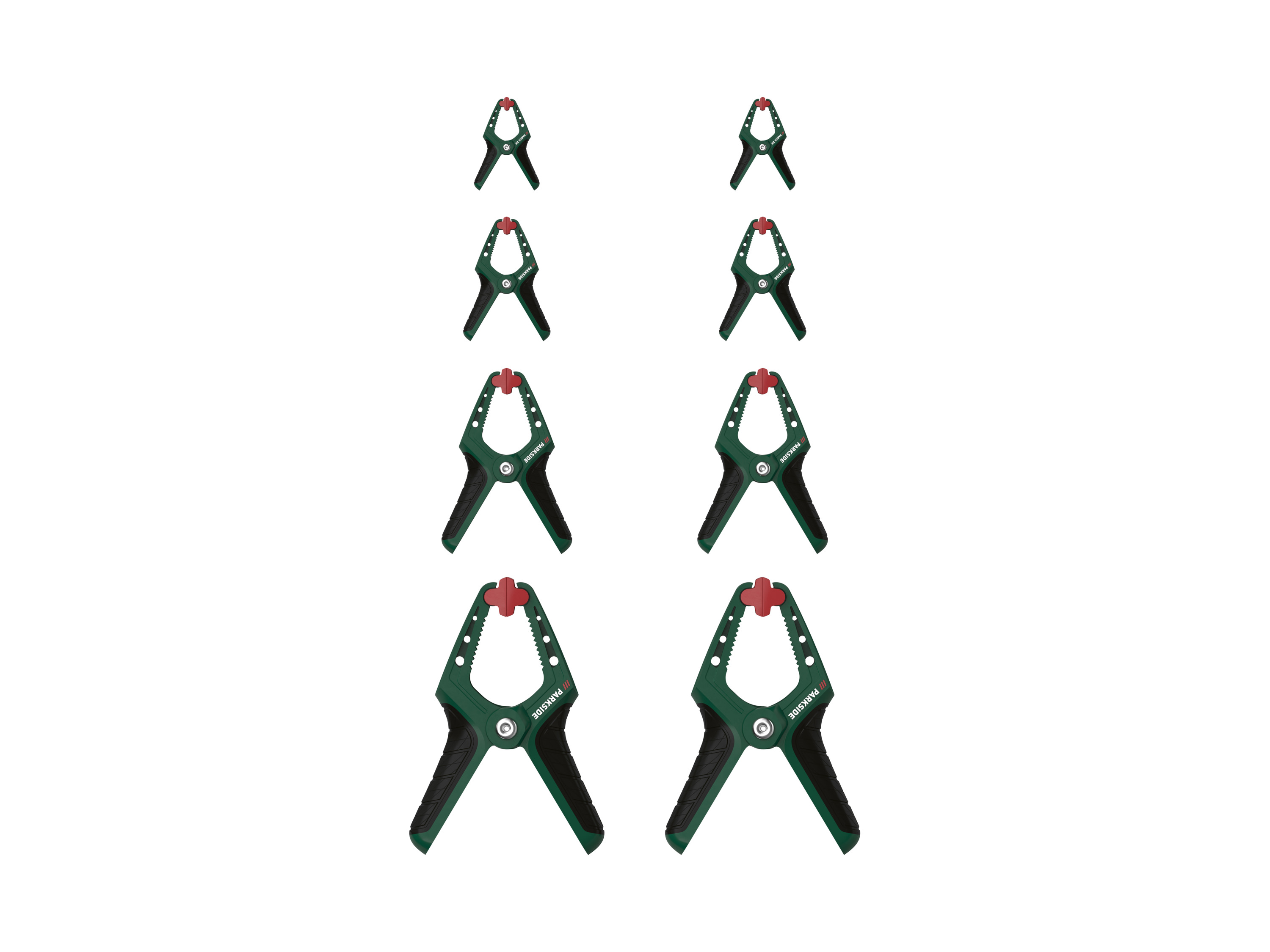 Parkside Zestaw ścisków z miękkimi szczękami 8 elementów