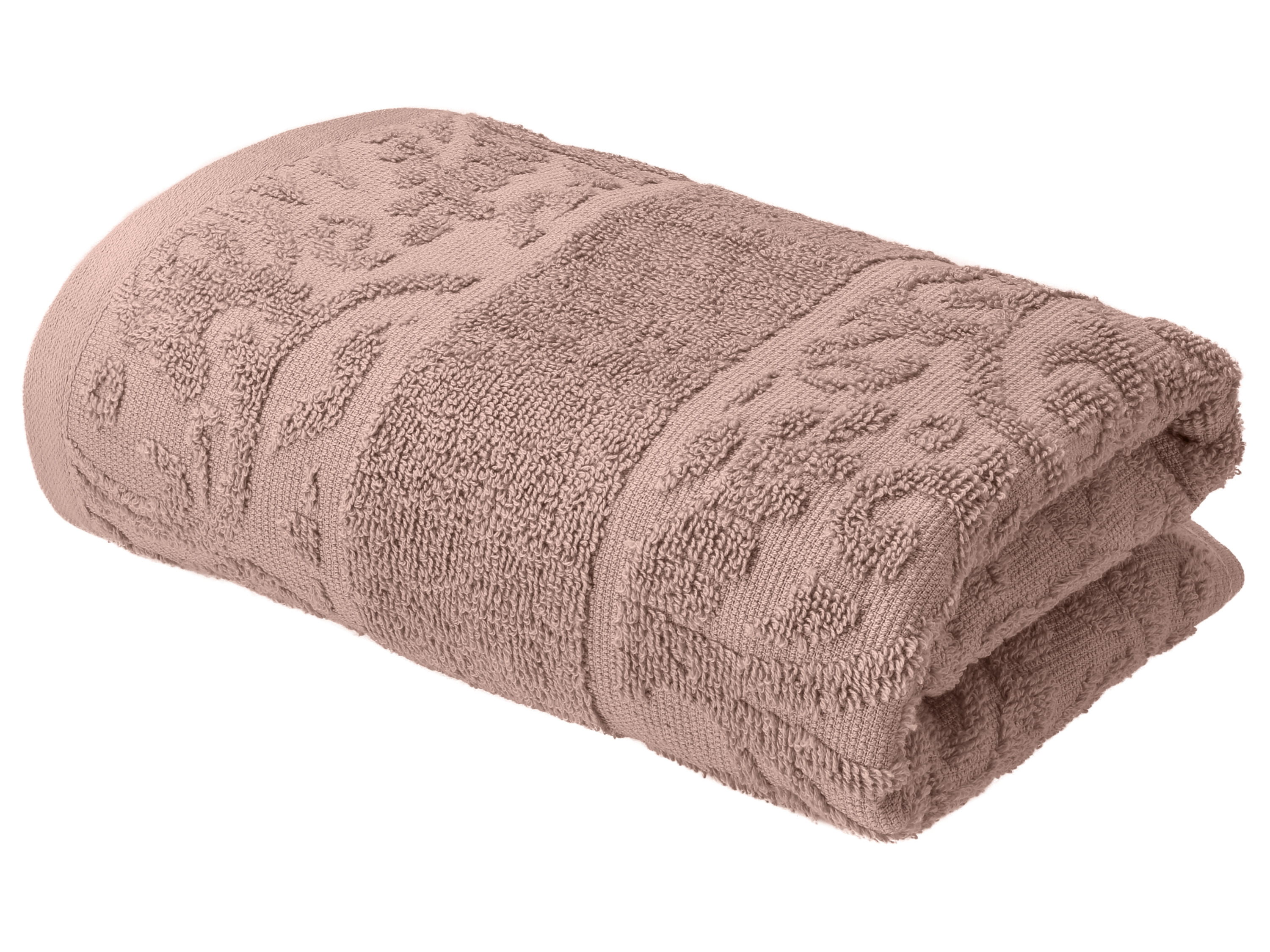 Livarno Zestaw 2 ręczników frotté, 50 x 100 cm Różowy/wzorzysty