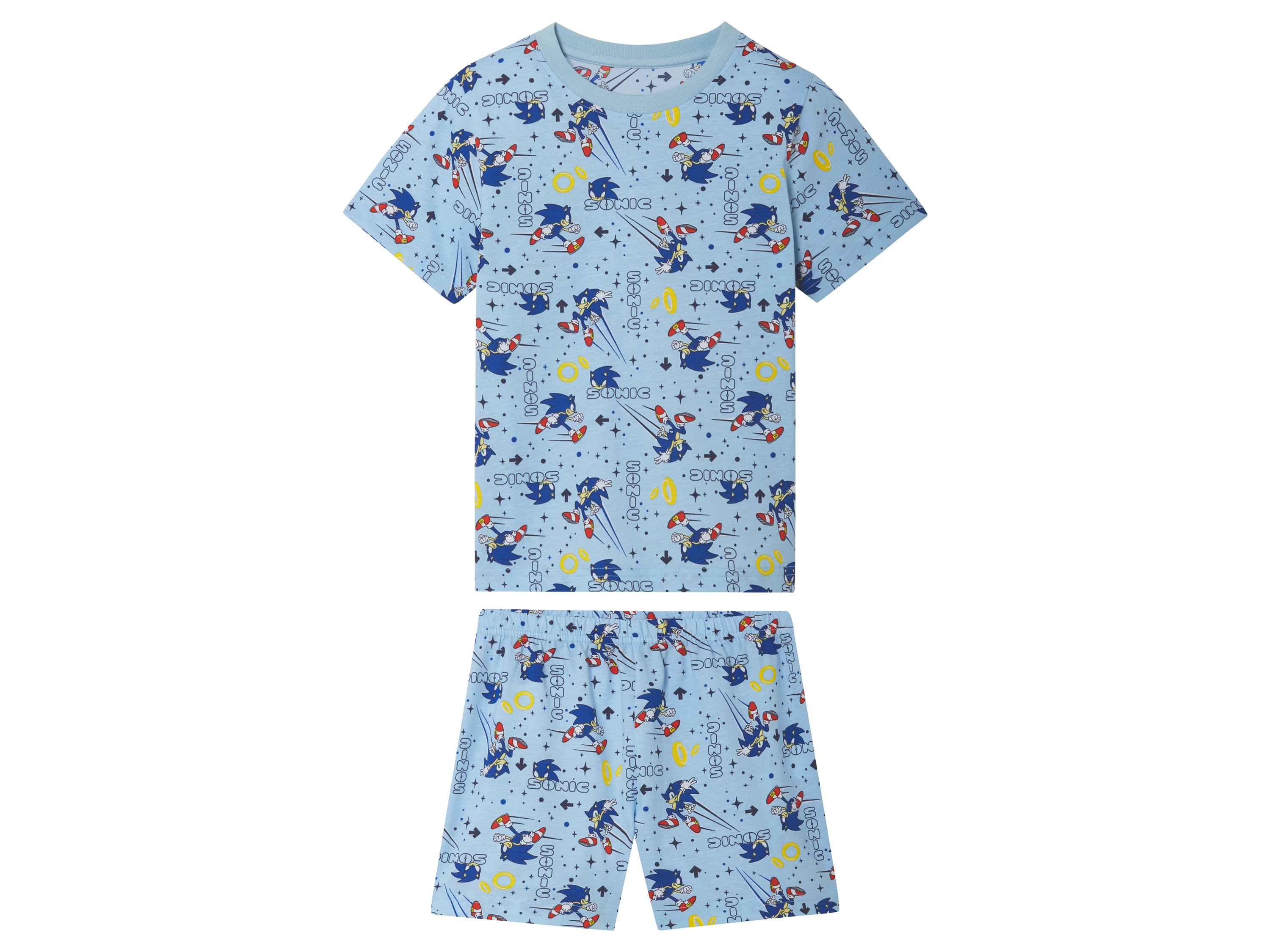 Piżama dziecięca z szortami Sonic, 110/116