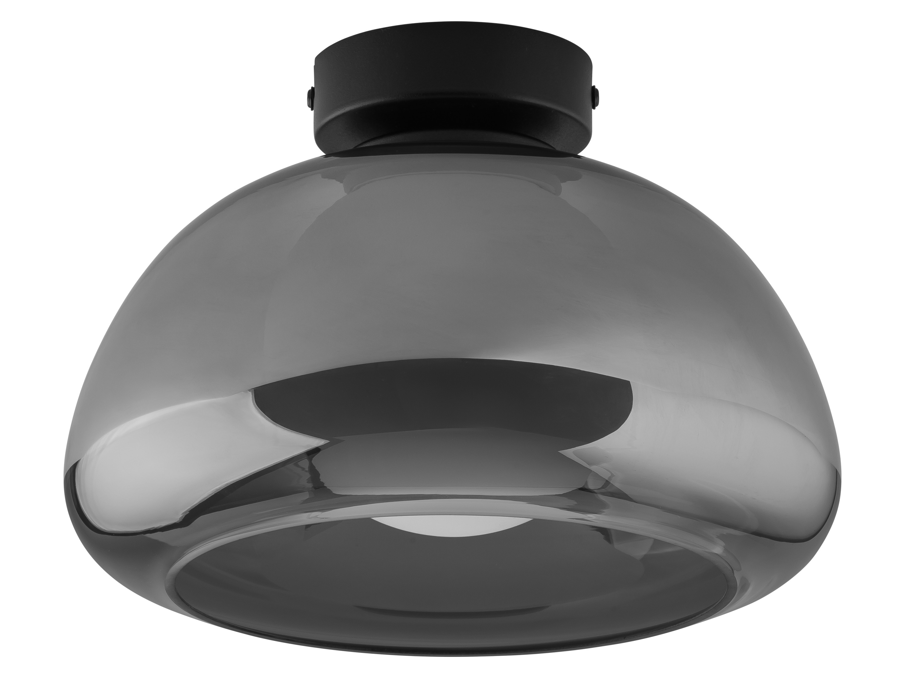 Livarno home Lampa LED Szare szkło