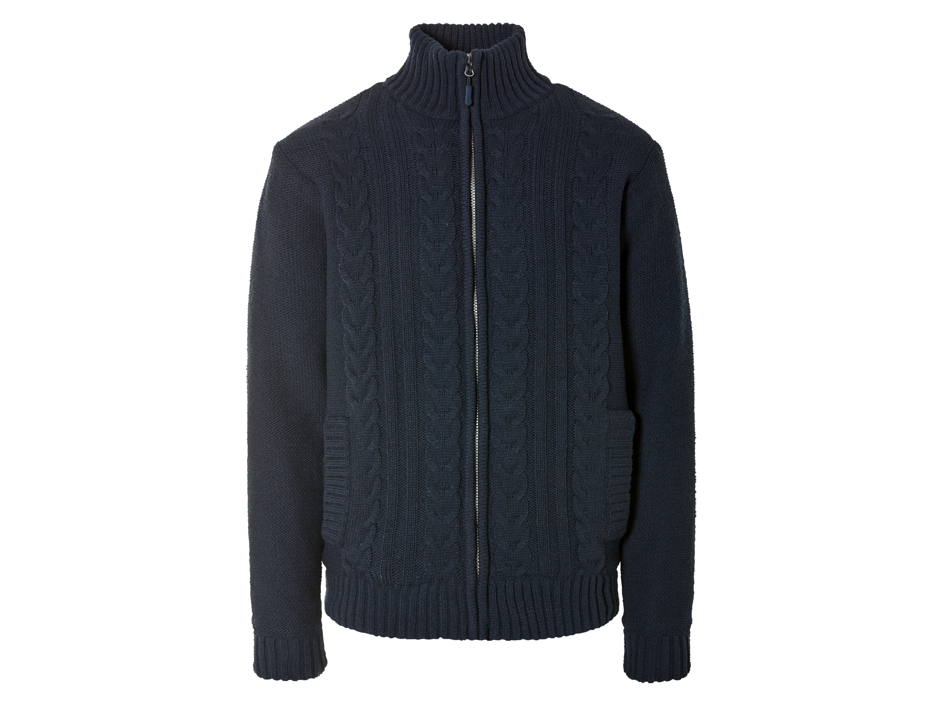 Livergy Sweter męski z grubej dzianiny M 48/50, Granatowy