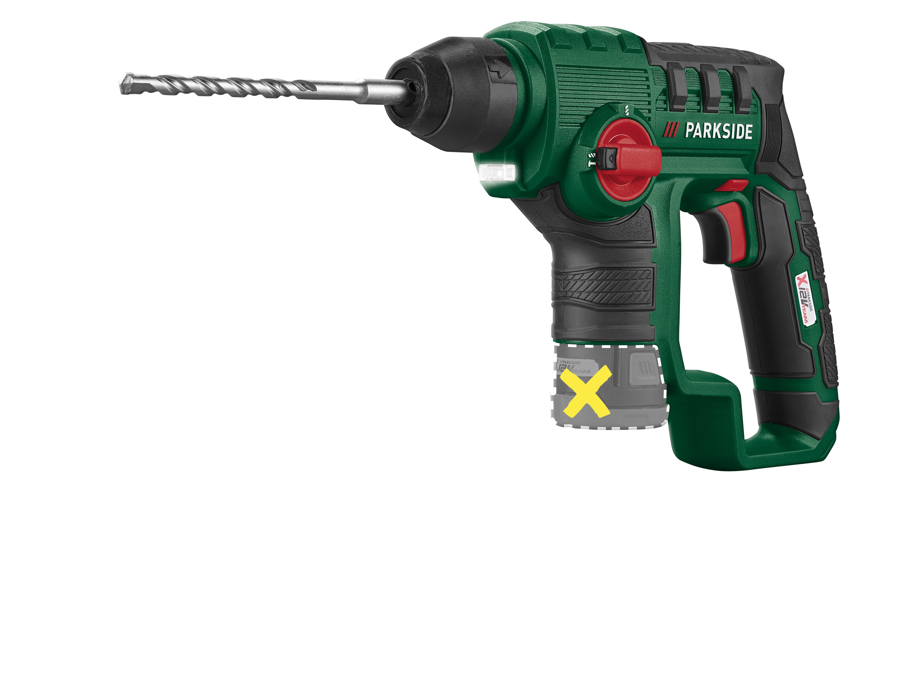 Parkside Młotowiertarka udarowa 12 V, Pbha 12 A1 bez akumulatora i ładowarki