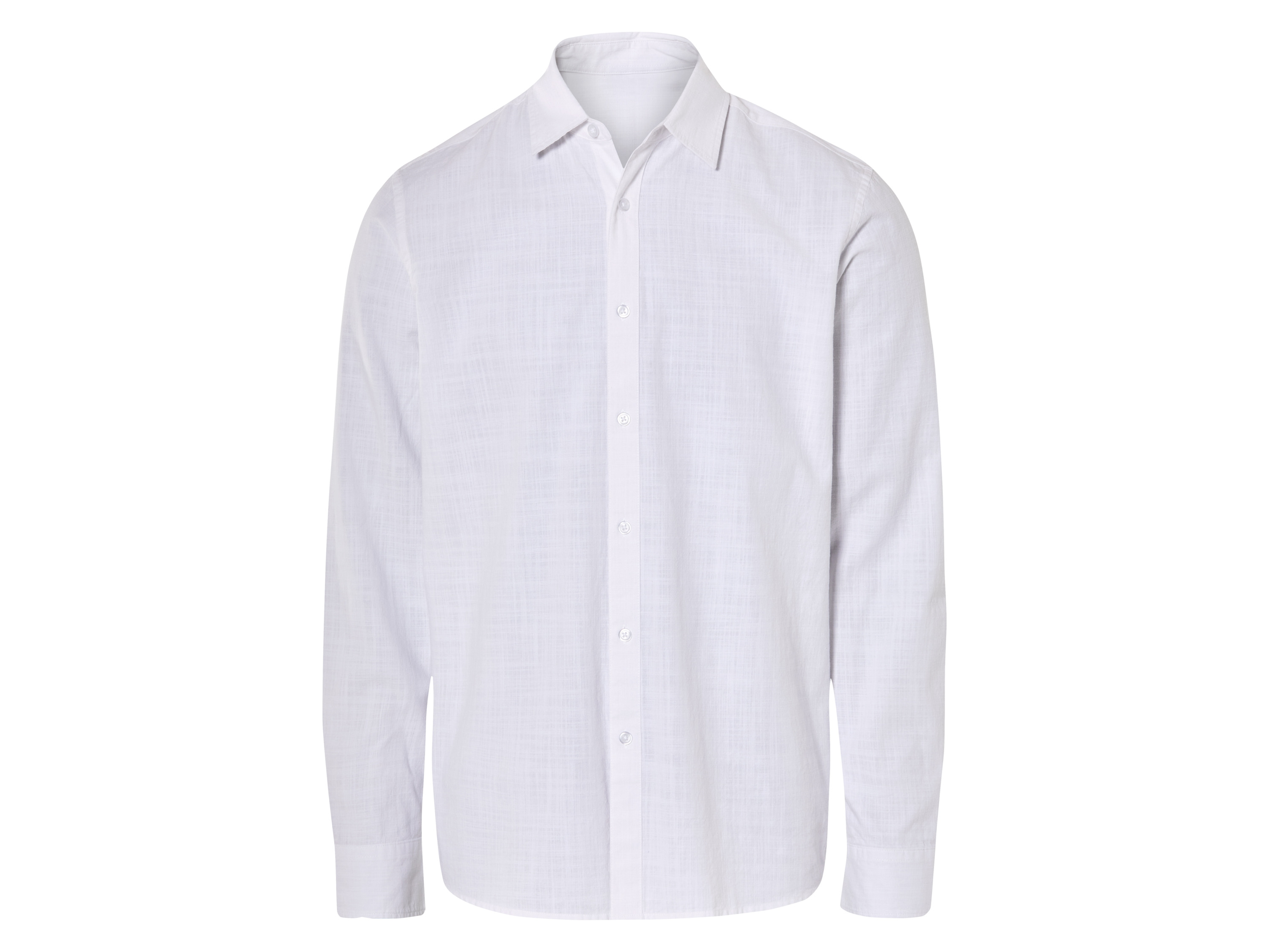 Livergy Koszula męska z bawełny Biały, XL 43/44