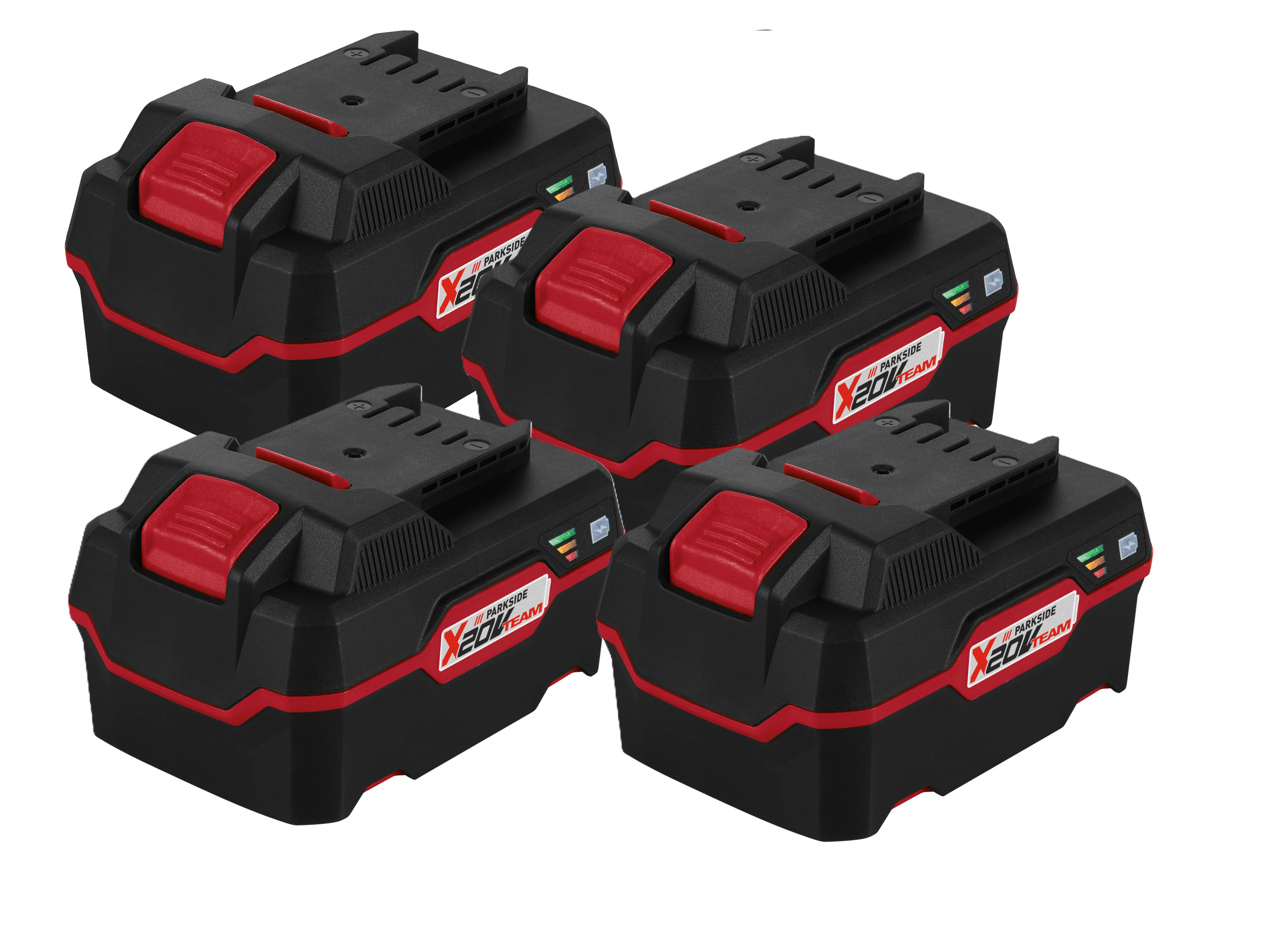 Parkside Zestaw 4 akumulatorów 20 V, 4 Ah