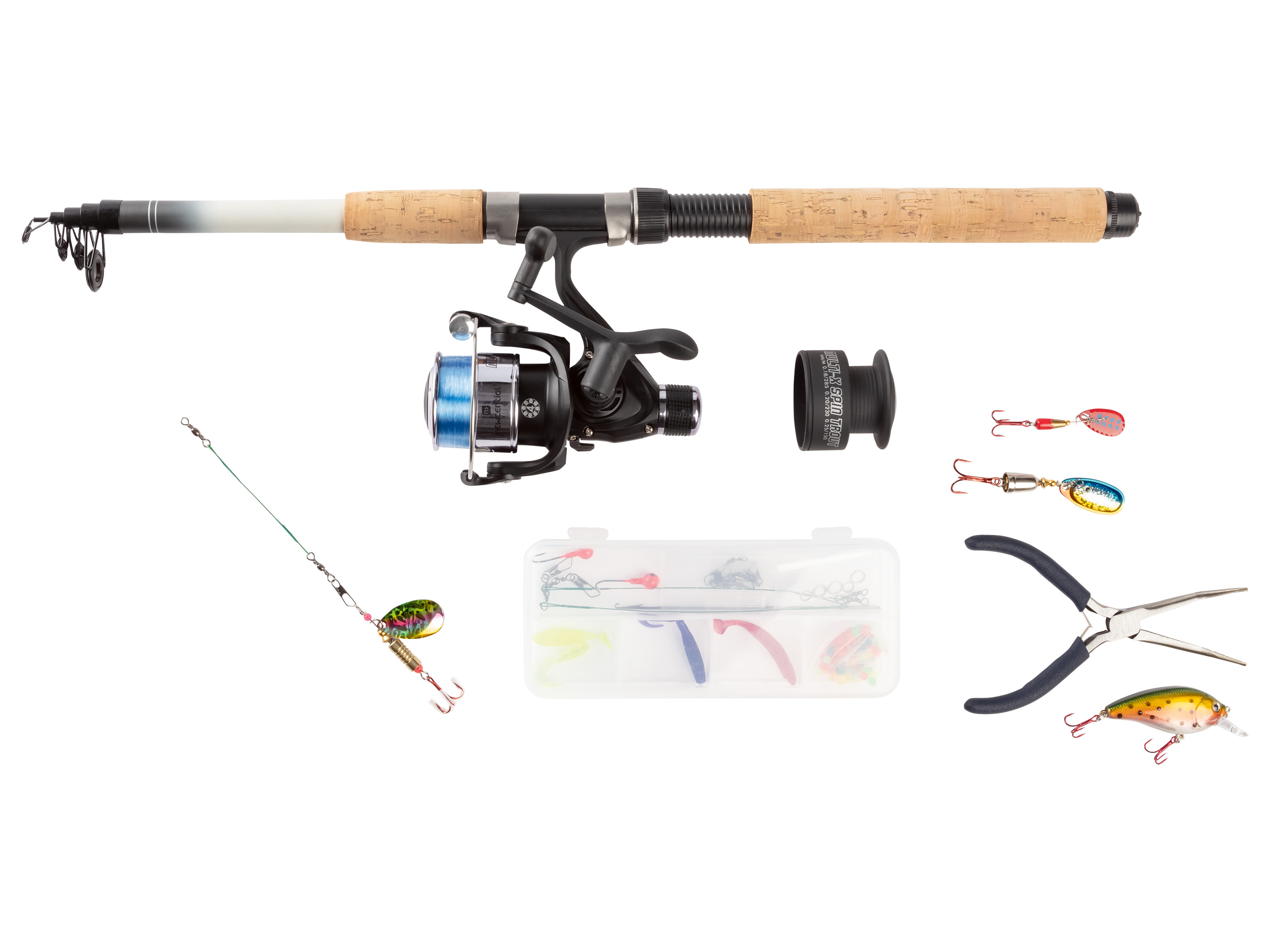 Rocktrail Zestaw wędkarski Pstrąg/okoń spin 210