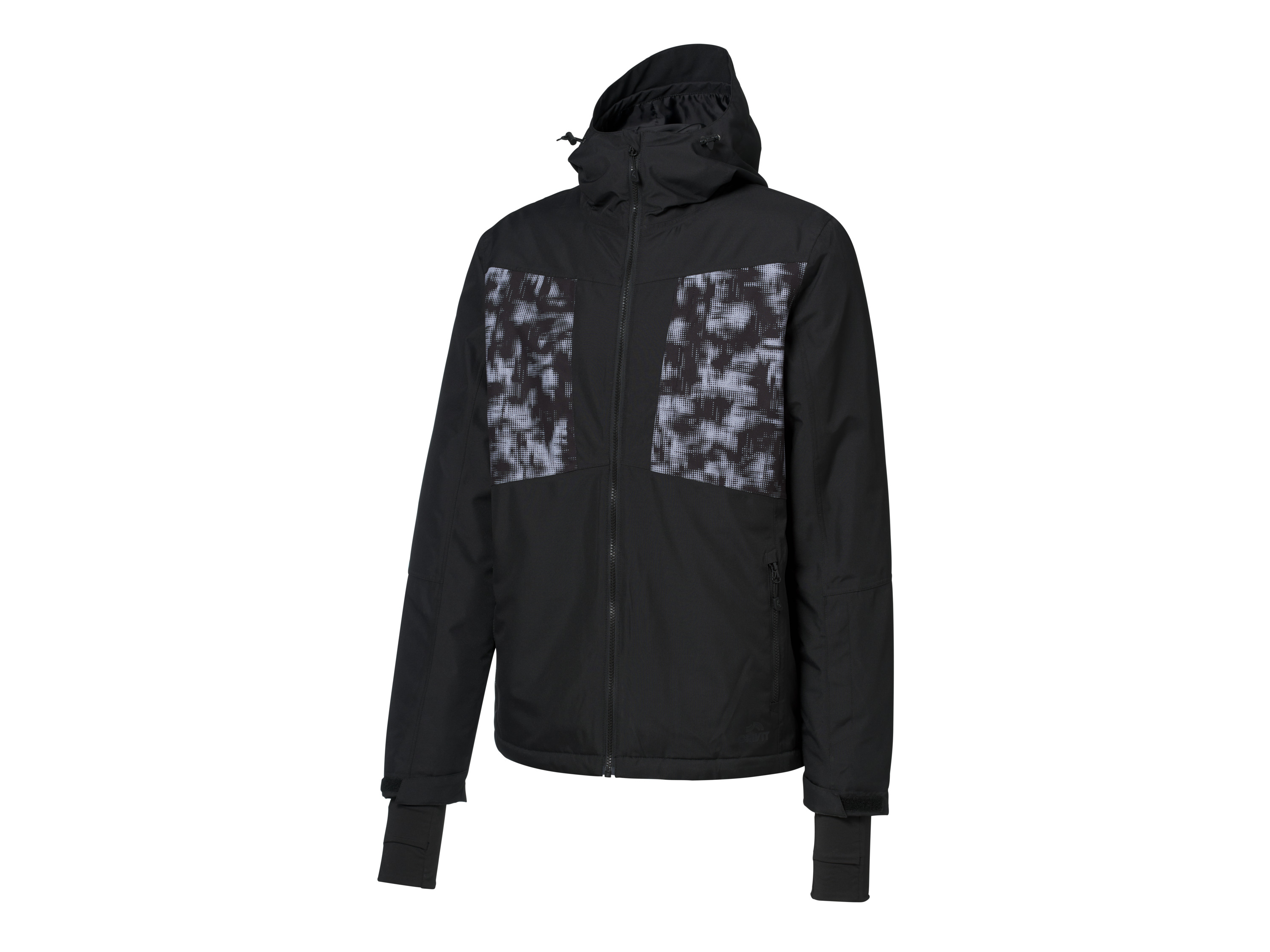 Crivit Kurtka narciarska męska Czarny/ szary, M 48/50