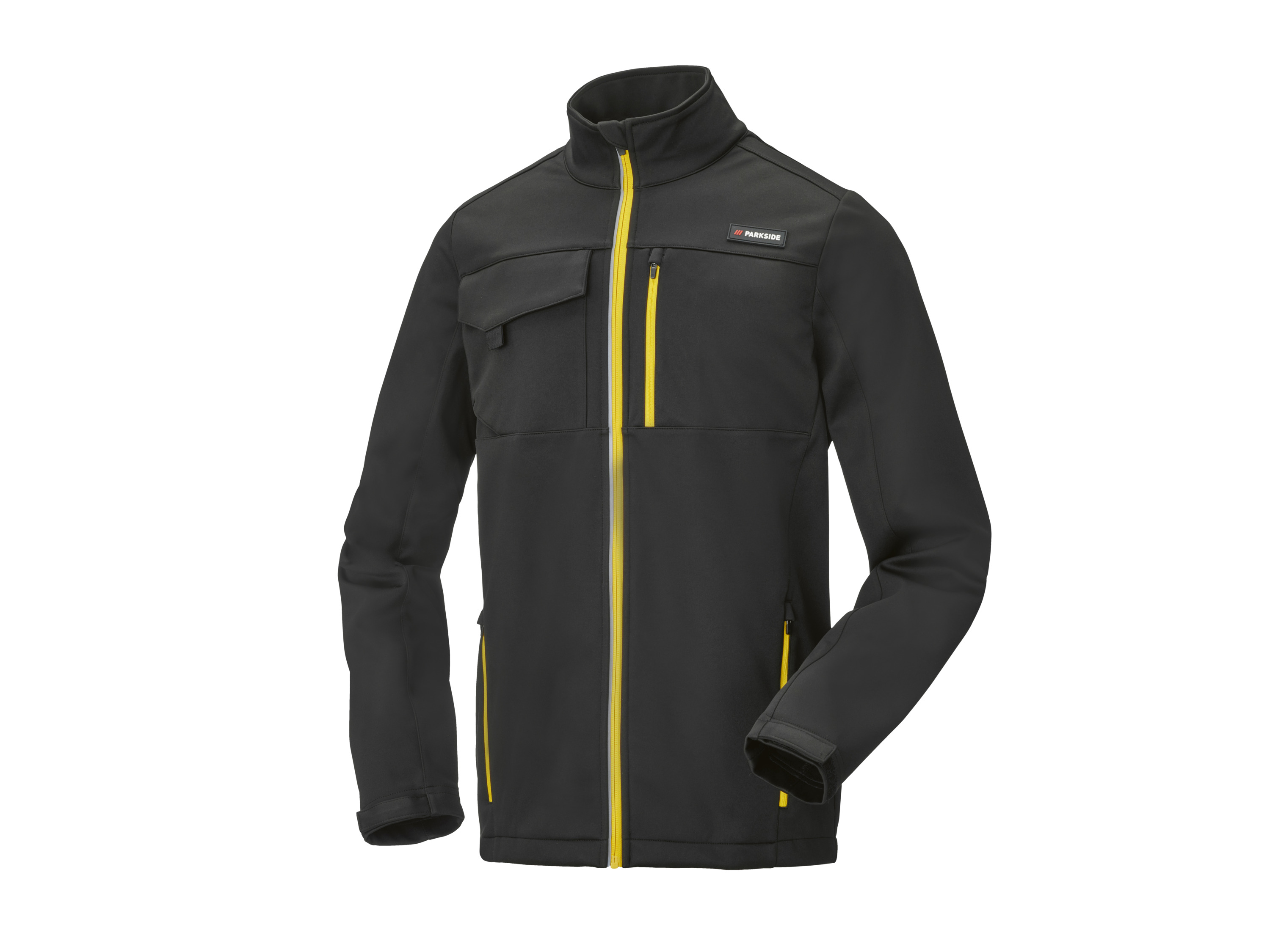 Parkside Kurtka robocza męska softshell Czarny/ żółty, L 52/54