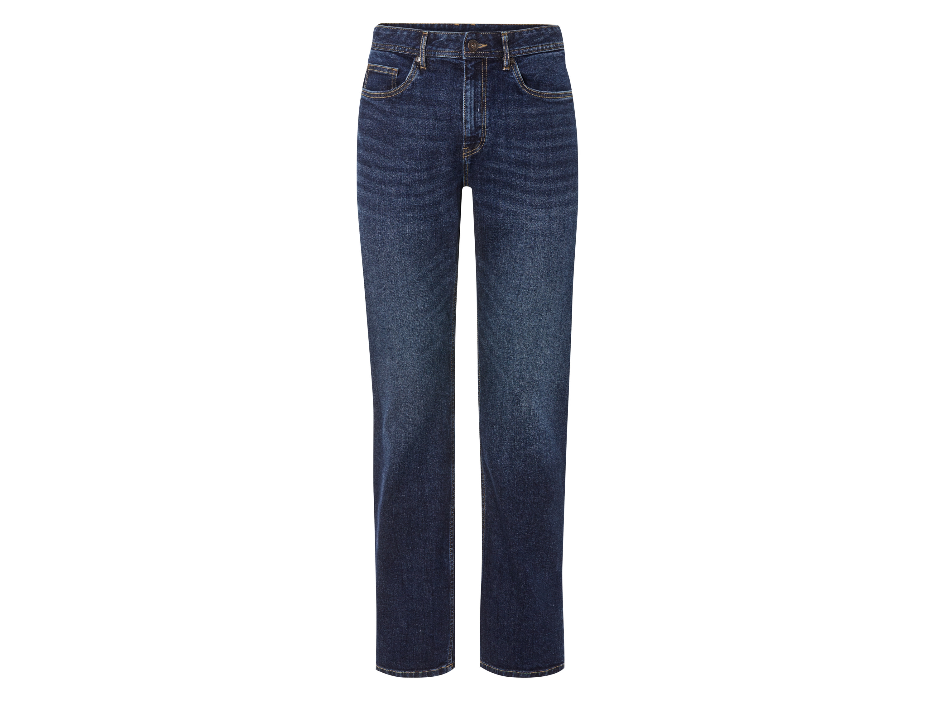 Livergy Jeansy męskie Straight Fit Ciemnoniebieski, 48 32/32