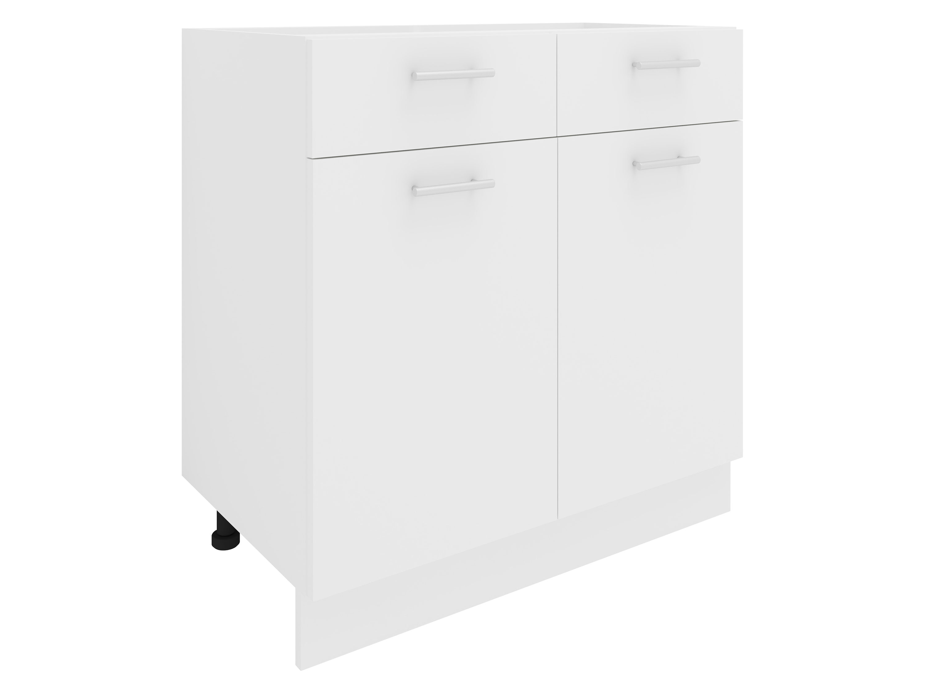 VCM Szafka dolna Esilo Szafka kuchenna, Biały/ biały, Dwudrzwiowa z 2 szufladami