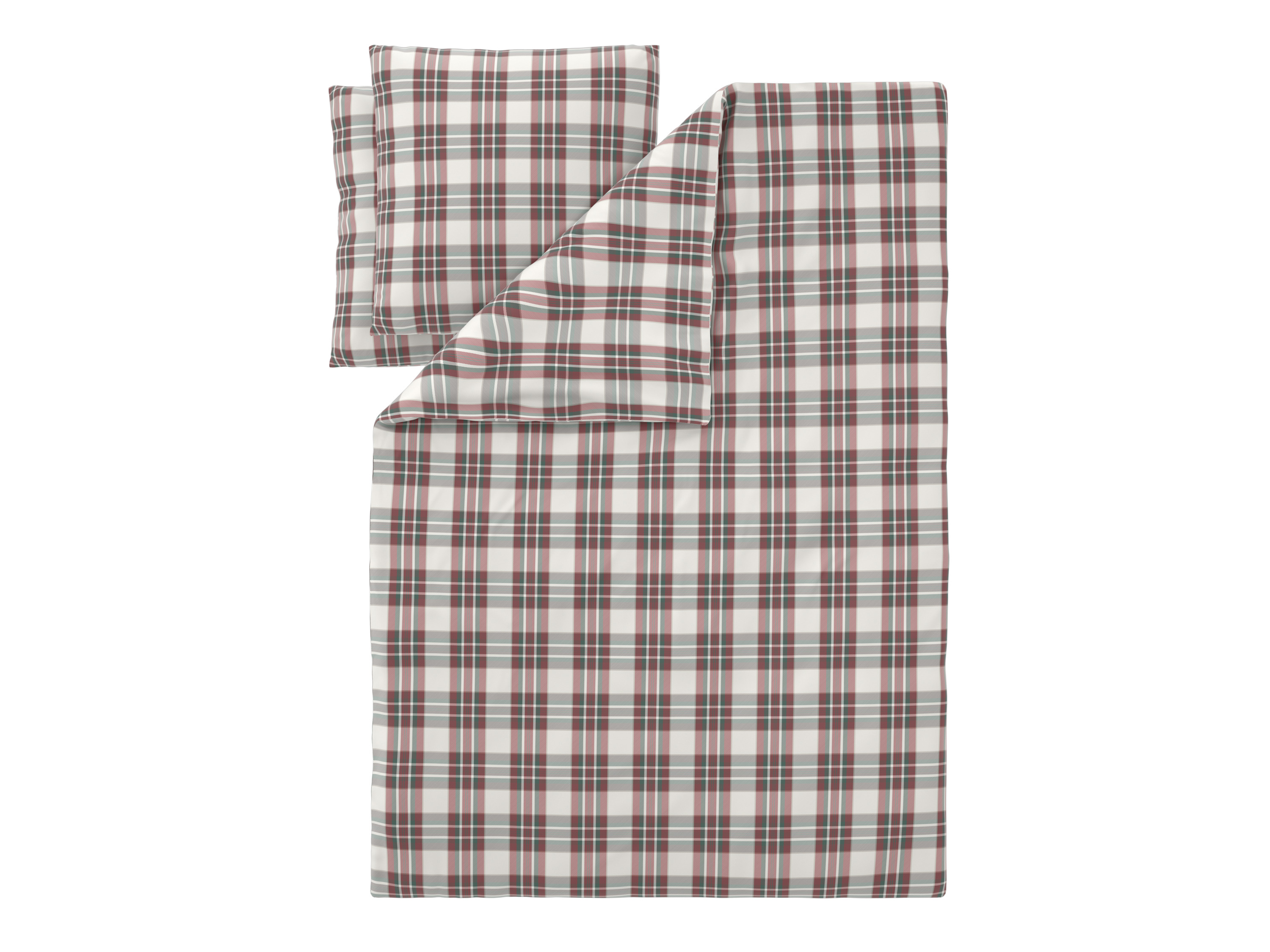 Livarno Pościel z mikrowłókna satynowego, 220 x 200 cm W kratkę