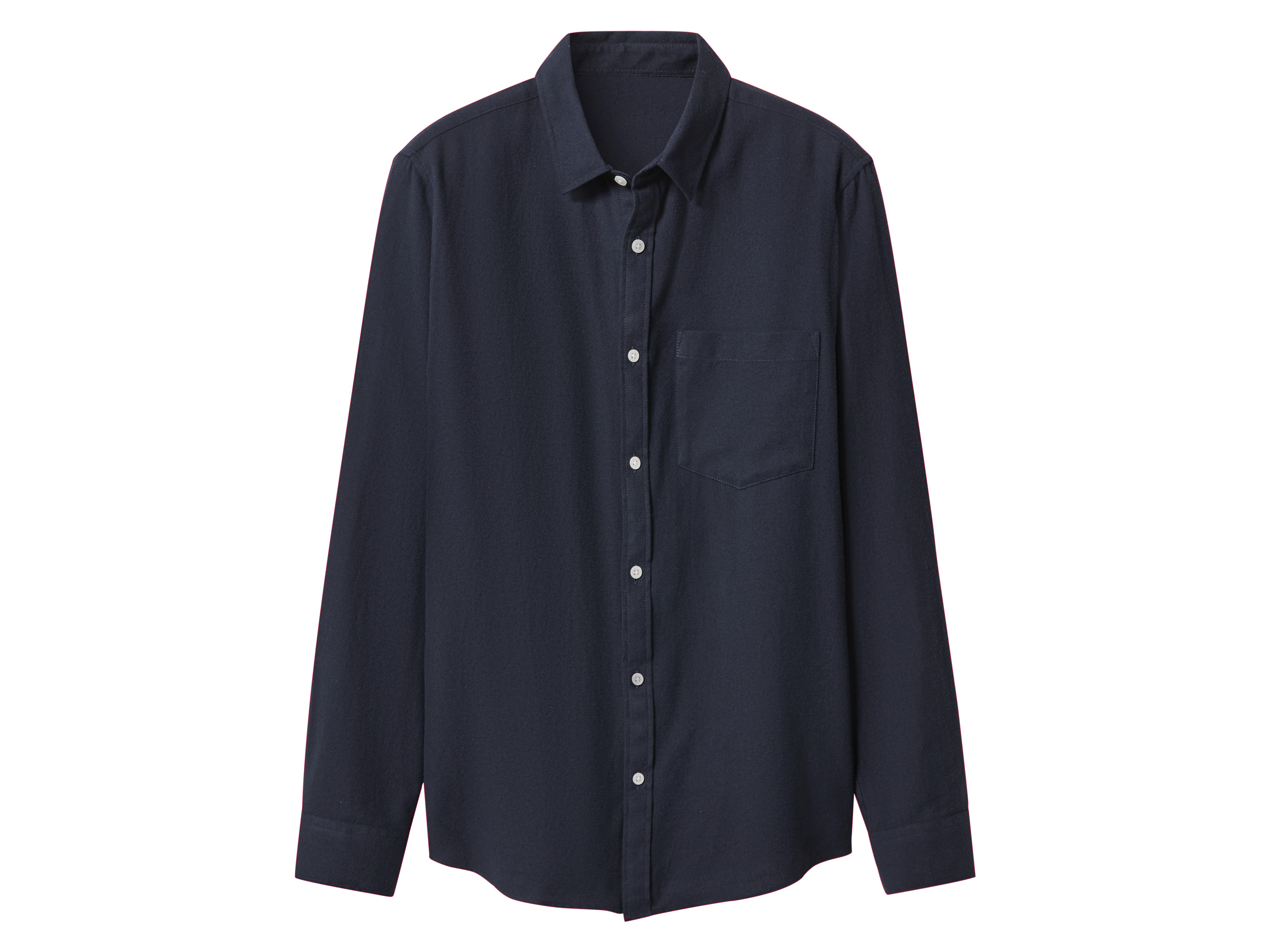 esmara Men Koszula flanelowa męska z bawełny Granatowy, XL 43/44