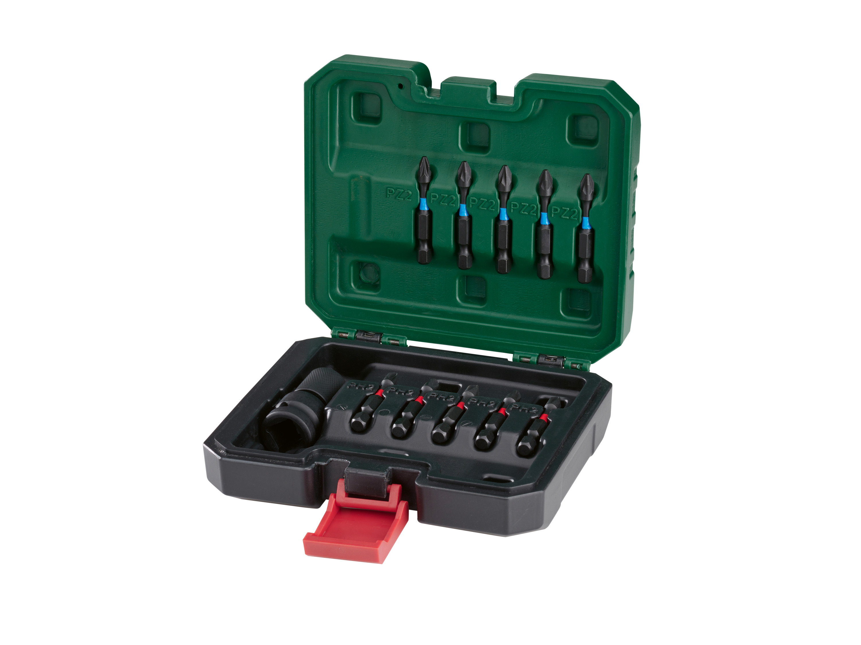 Parkside Zestaw nasadek udarowych / Adapter udarowy z bitami skrętnymi / Zestaw przegubów kulistych udarowych Adapter klucza udarowego