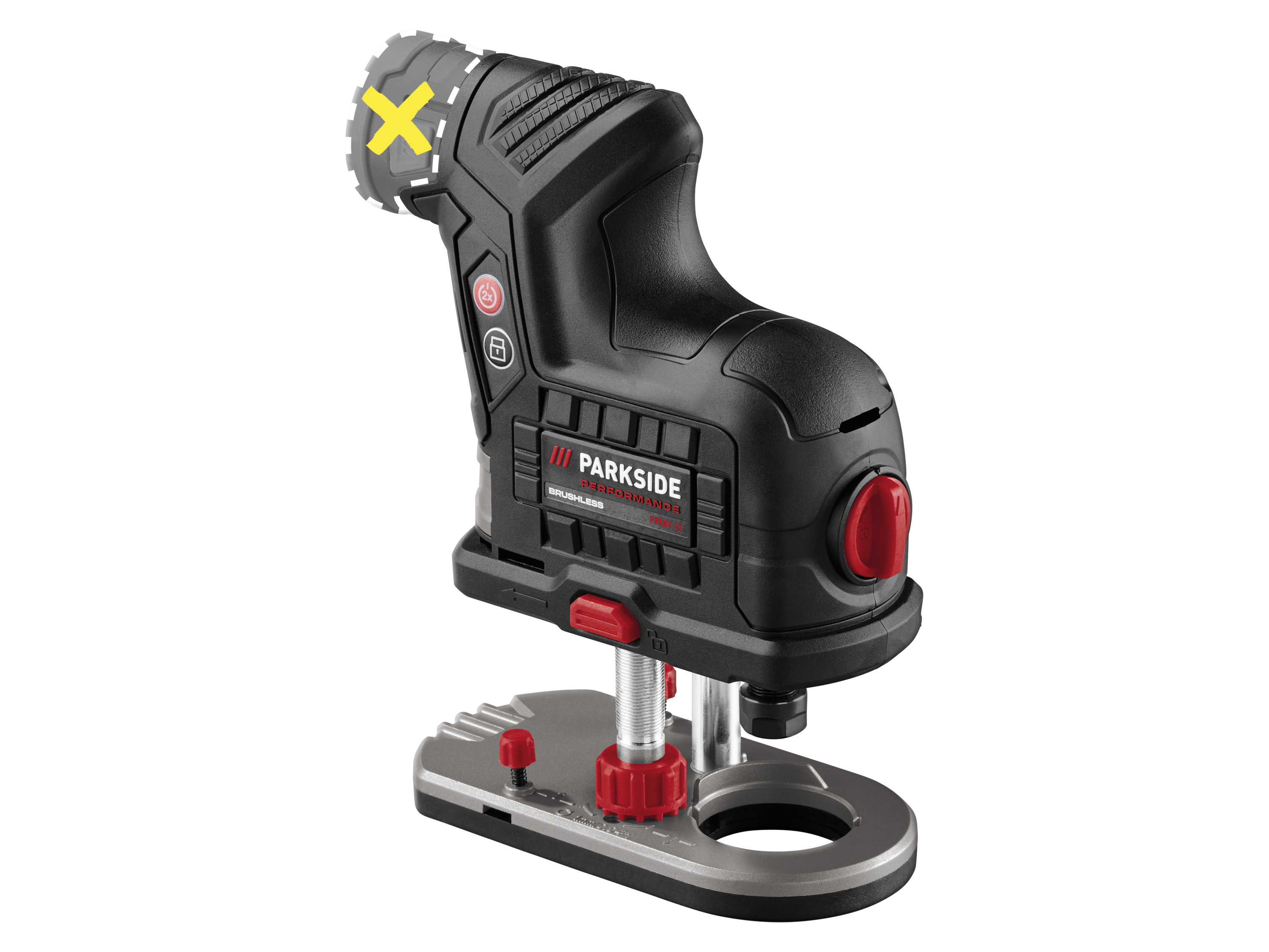 Parkside Performance Akumulatorowa frezarka krawędziowa 12 V, Ppakf 12 A1 bez akumulatora i ładowarki