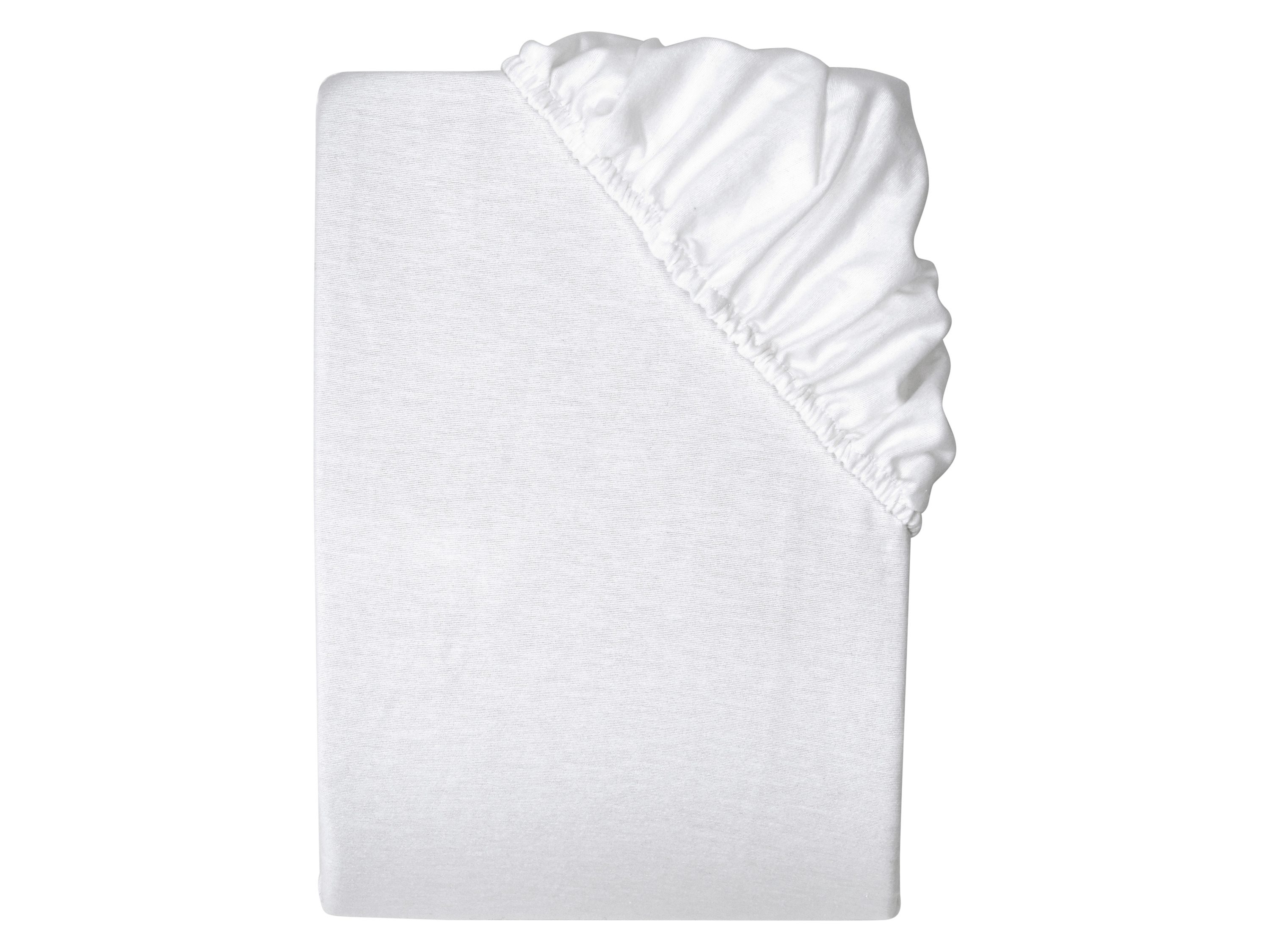 Livarno Prześcieradło flanelowe z gumką Biały