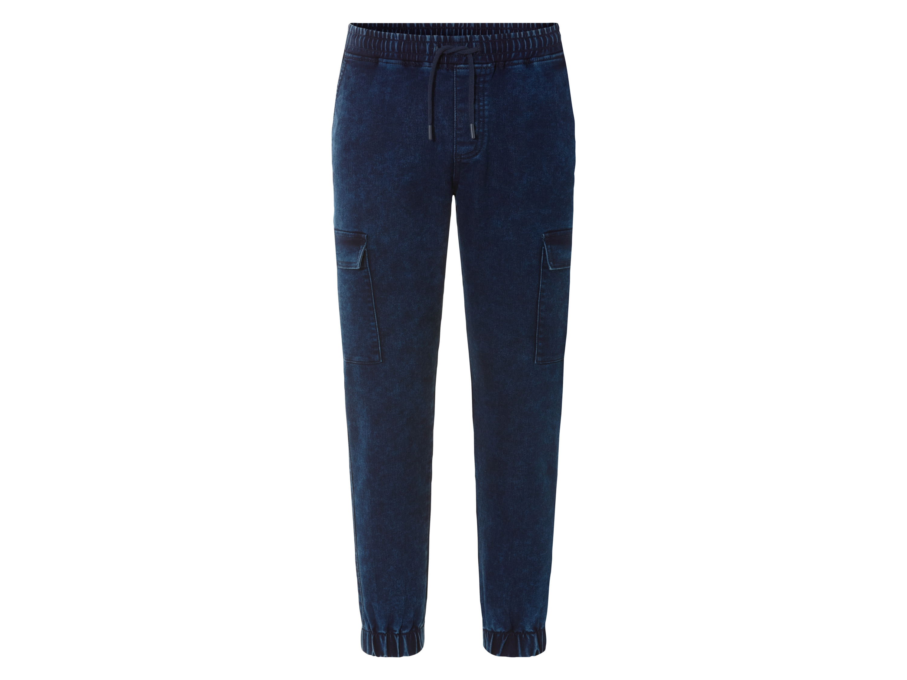Livergy Joggersy jeansowe męskie, Relaxed Fit Niebieski, S 44/46