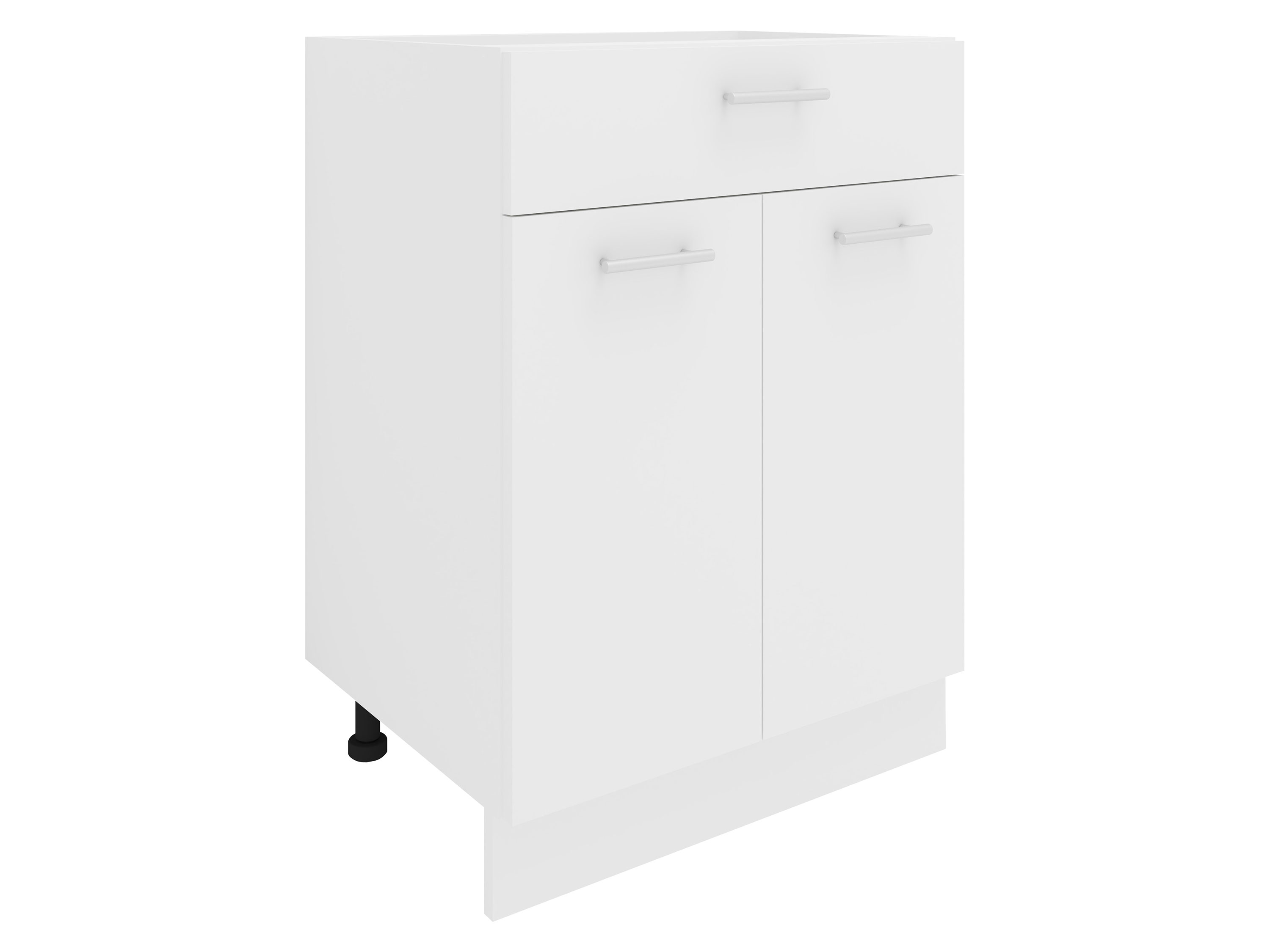 VCM Szafka dolna Esilo Szafka kuchenna, Biały/ biały, Dwudrzwiowa z 1 szufladą