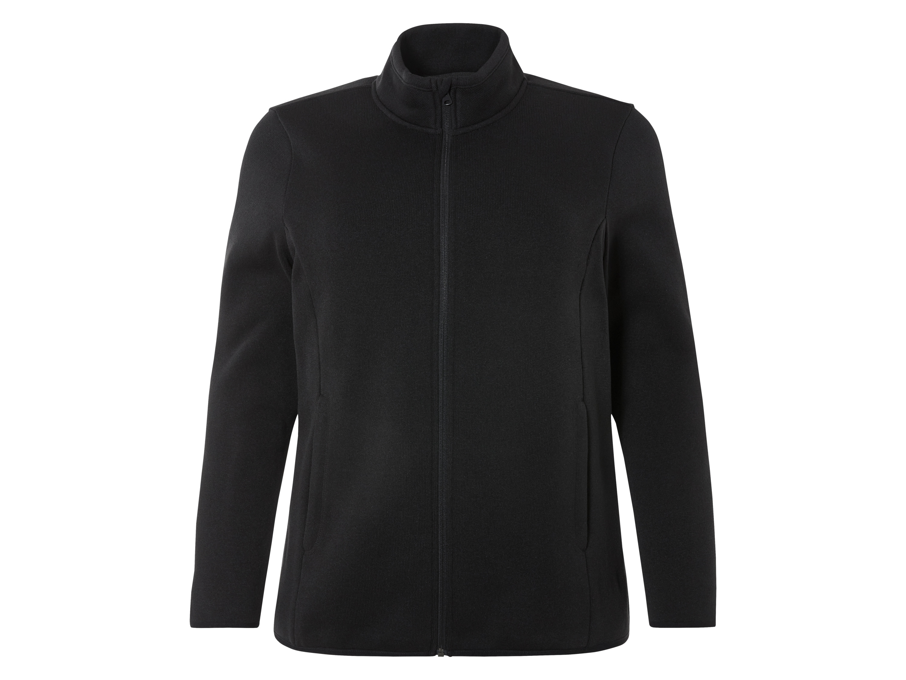 esmara Dzianinowa bluza damska z polaru Czarny, Xl48/50