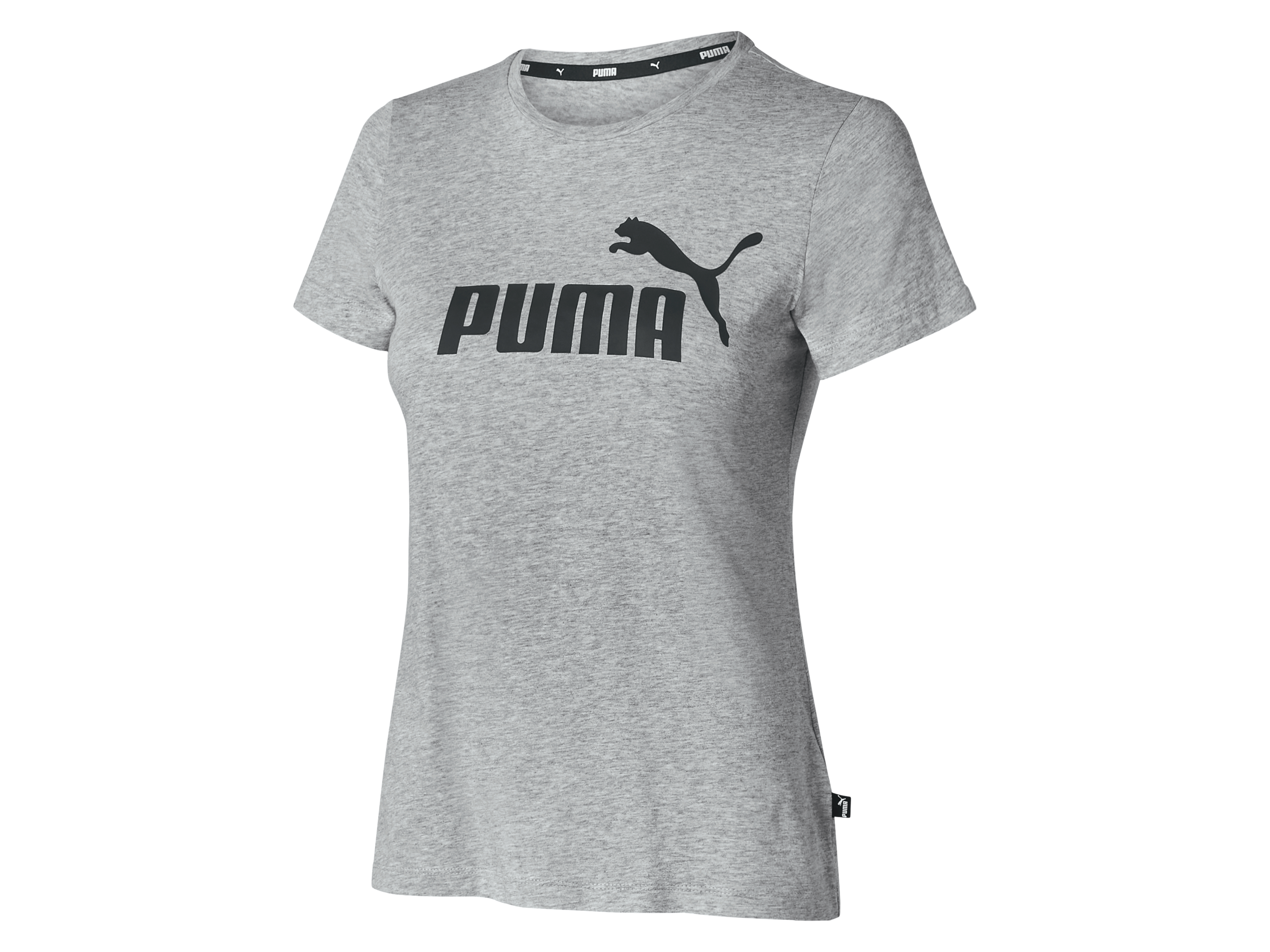 Puma T-shirt damski z bawełny Szary, M