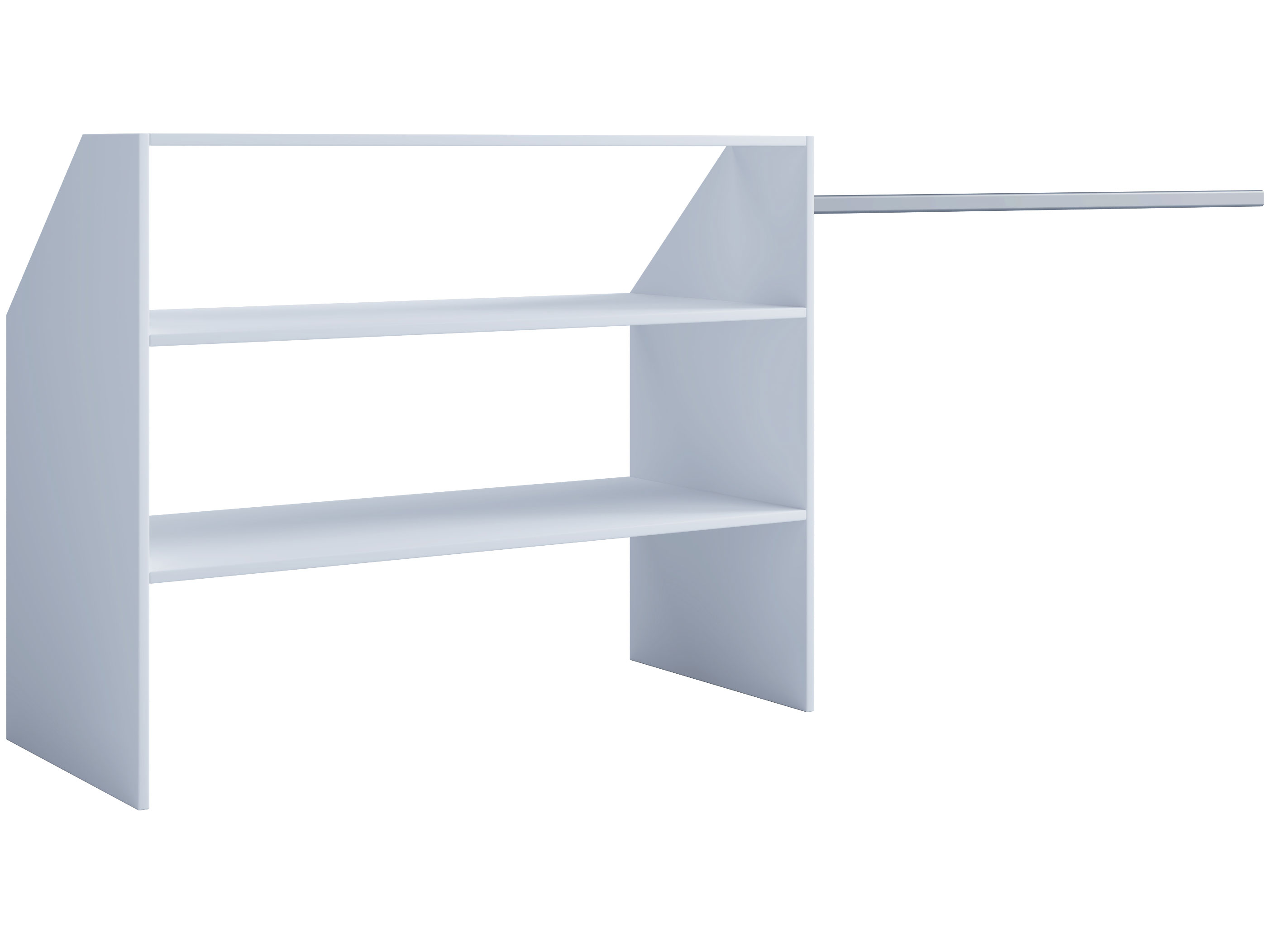 VCM Regał na ubrania Dacho Półka pod skosy, Biały