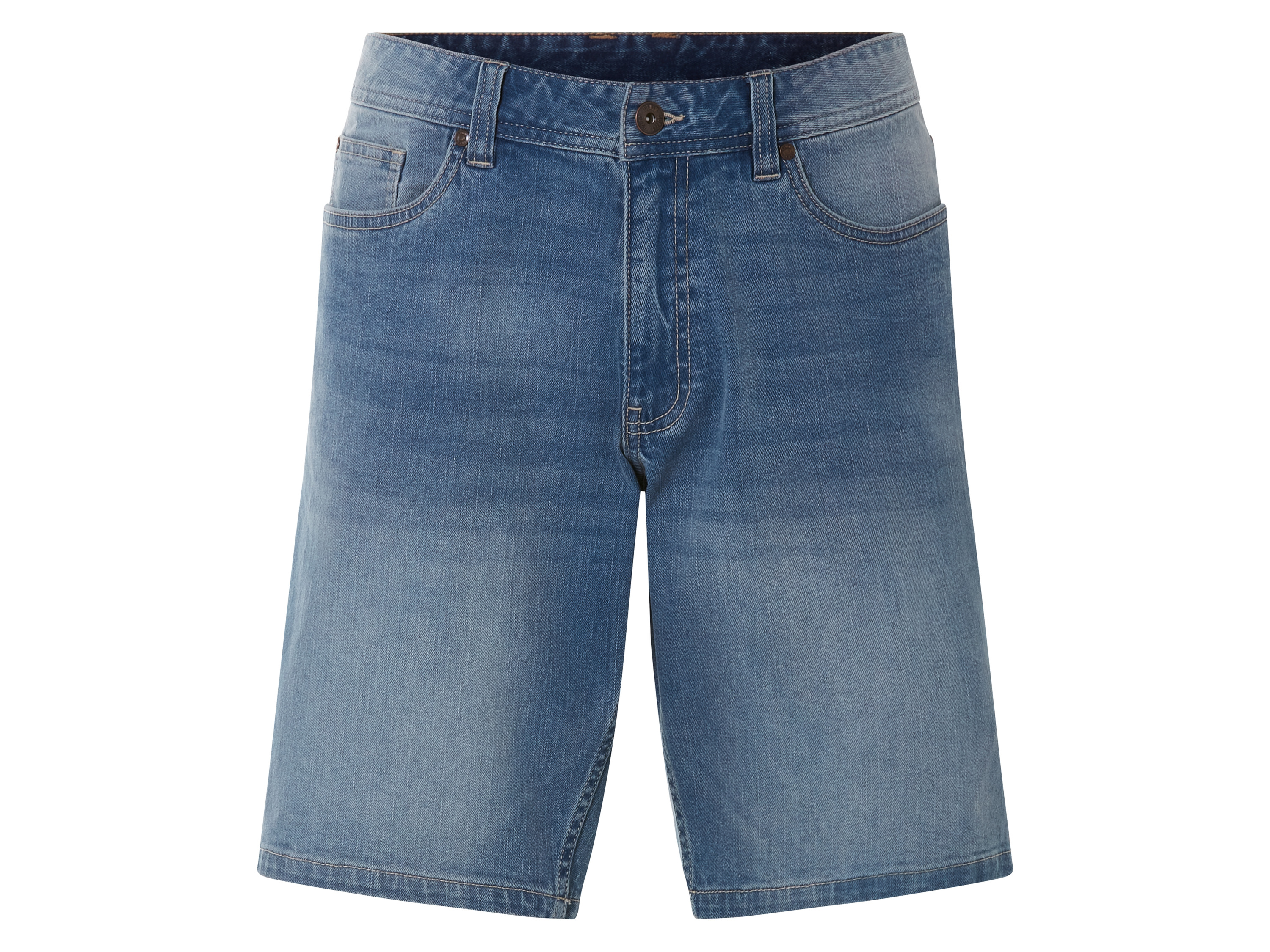 esmara Men Szorty jeansowe męskie z bawełną Jasnoniebieski, 48