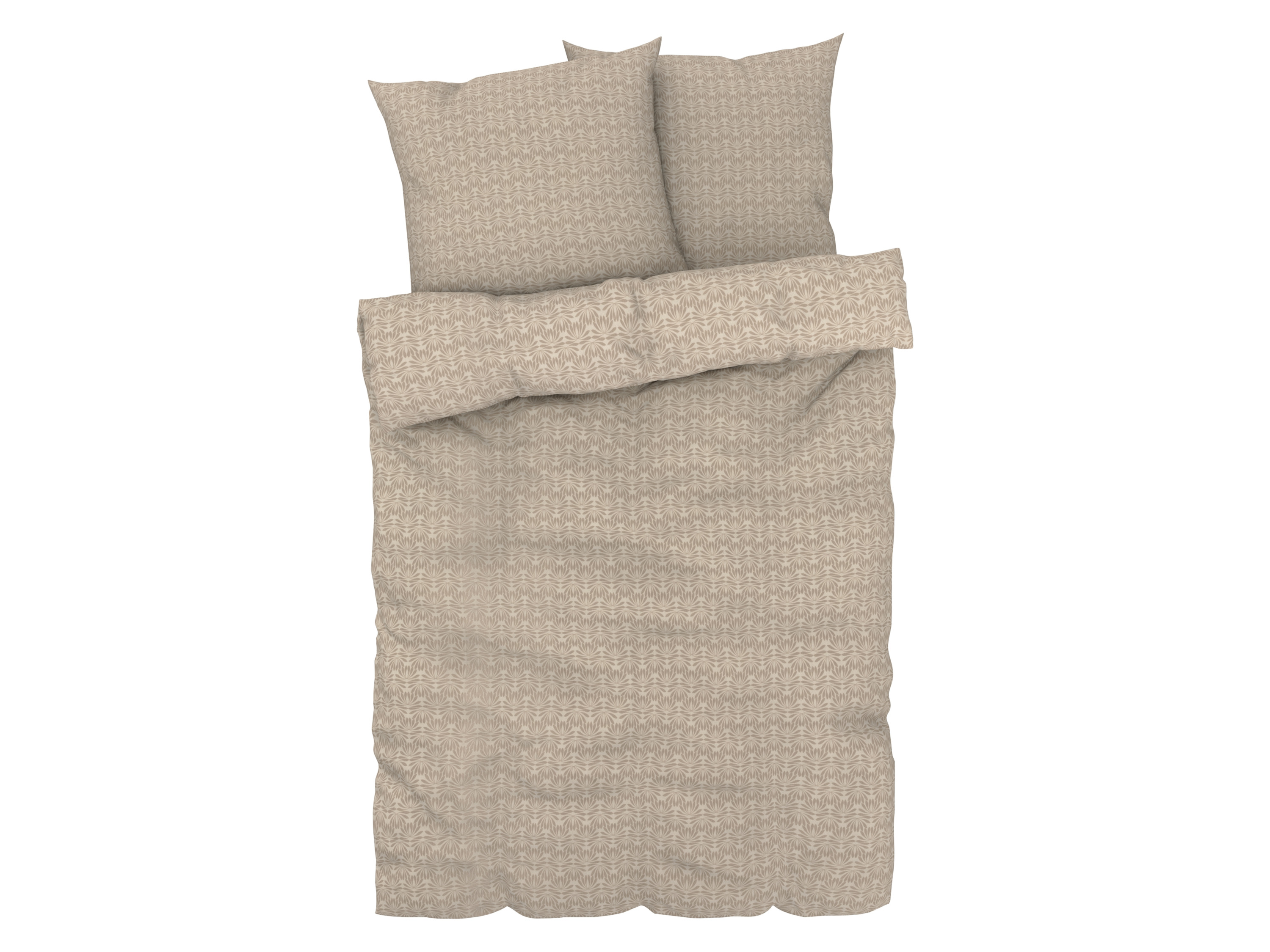Livarno home Pościel z bawełną renforcé, 160 x 200 cm ornament beżowy