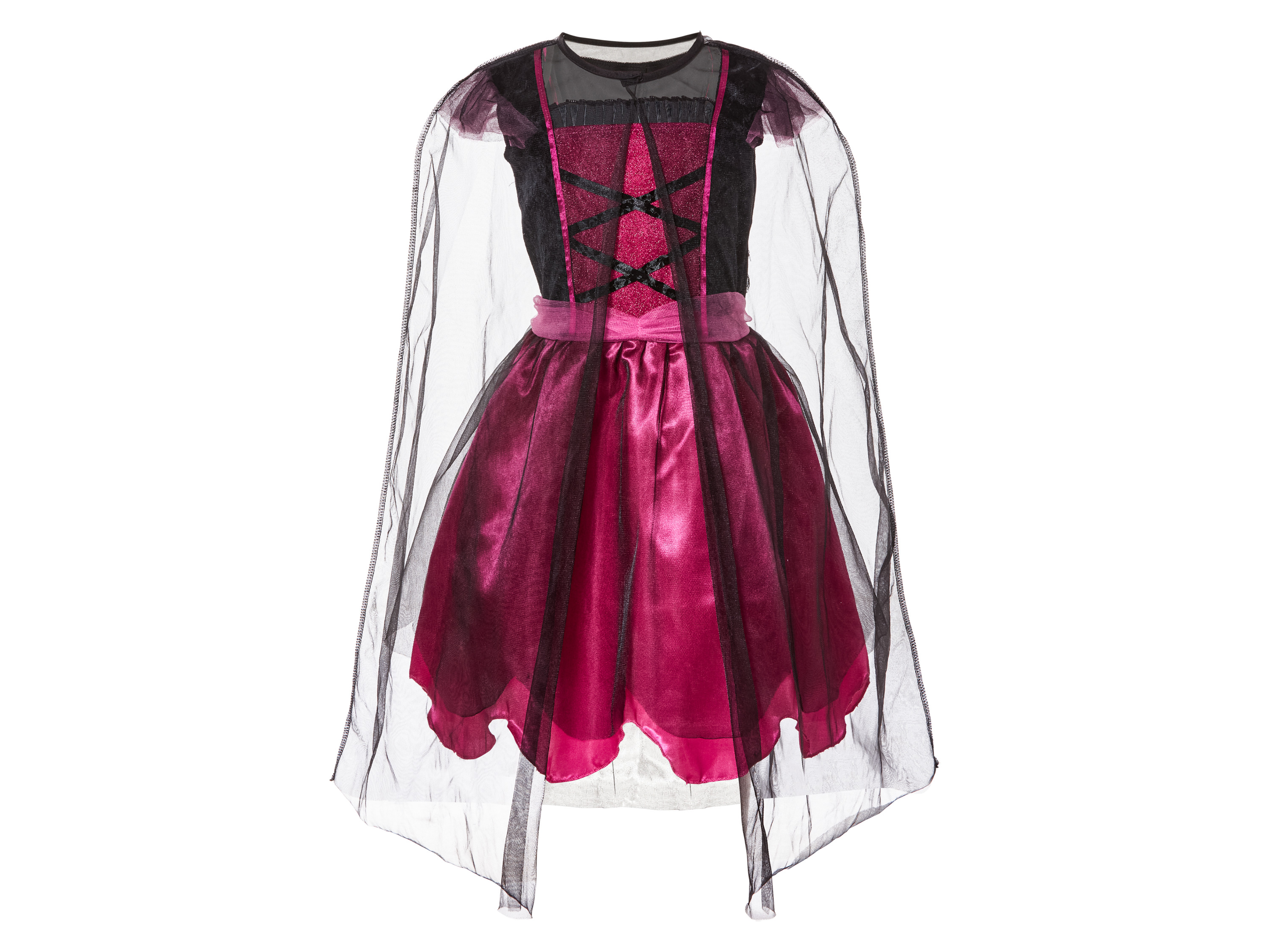 Strój karnawałowy dziewczęcy, 2 lub 3 elementów Czarownica, 146/152 10-12 Jahre