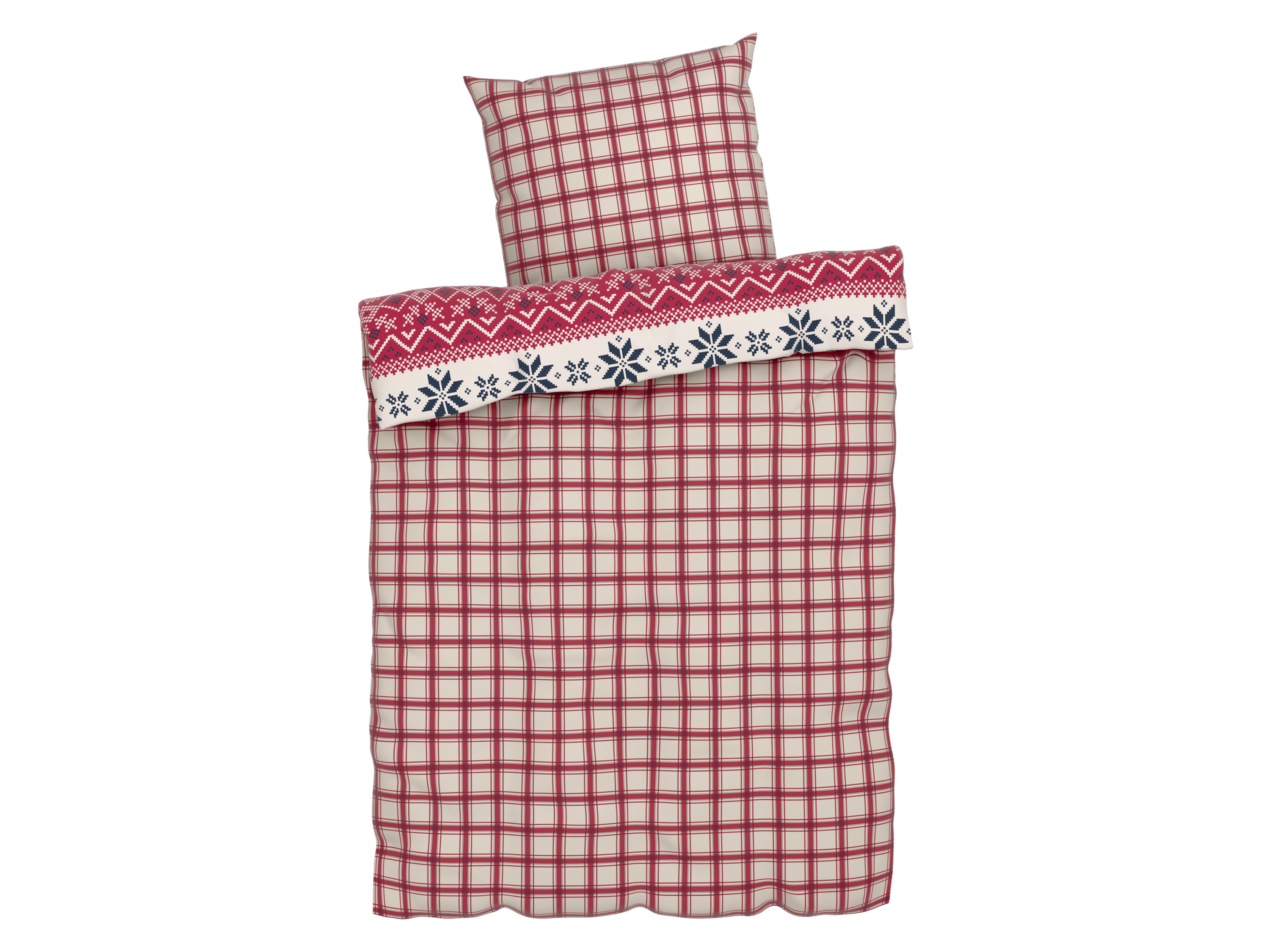 Livarno home Pościel dwustronna, 140 x 200 cm Czerwony