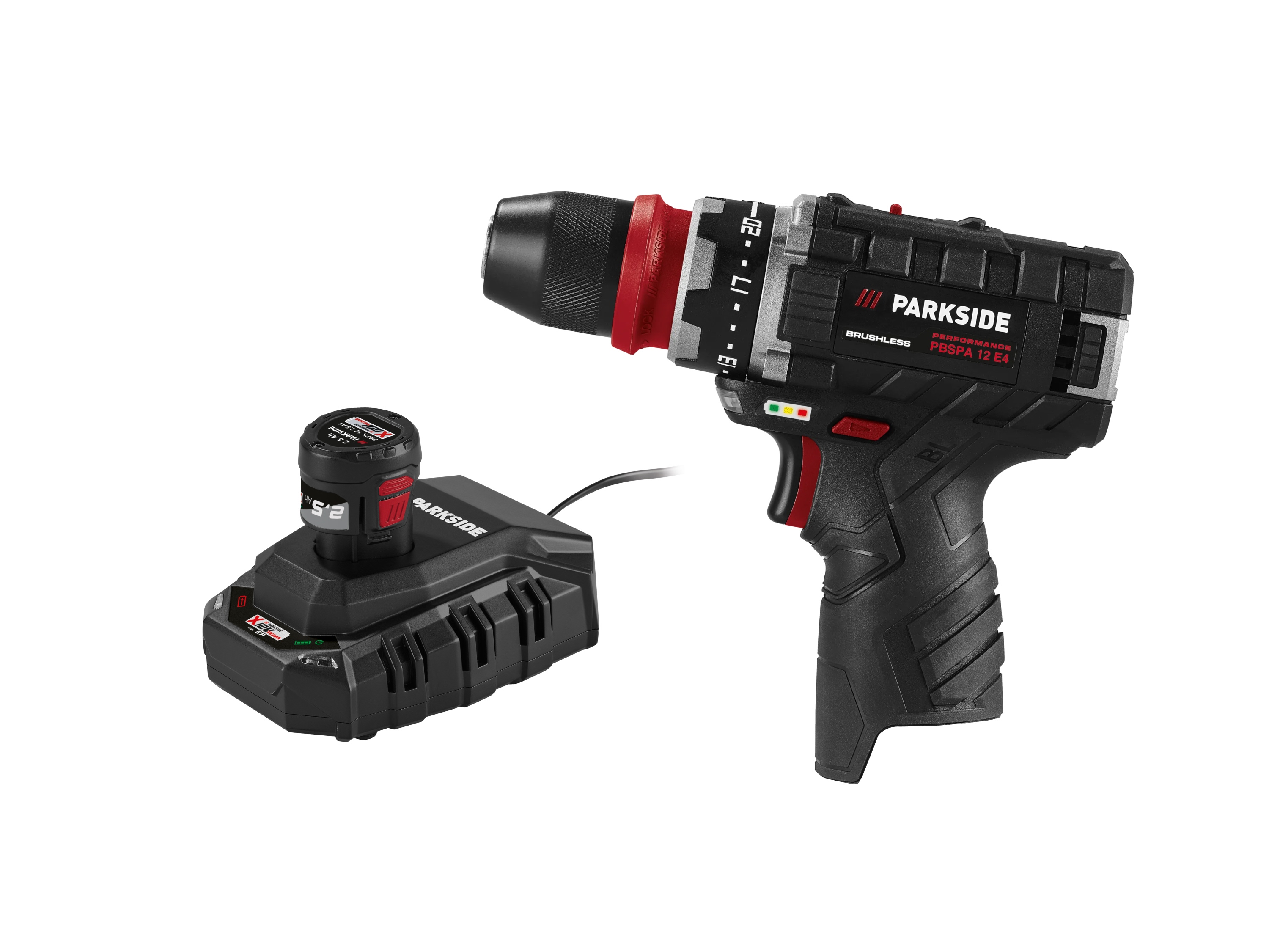 Zestaw Akumulatorowa wiertarkowkrętarka,12 V z akumulatorem, 2,5 Ah i ładowarką, 6 A