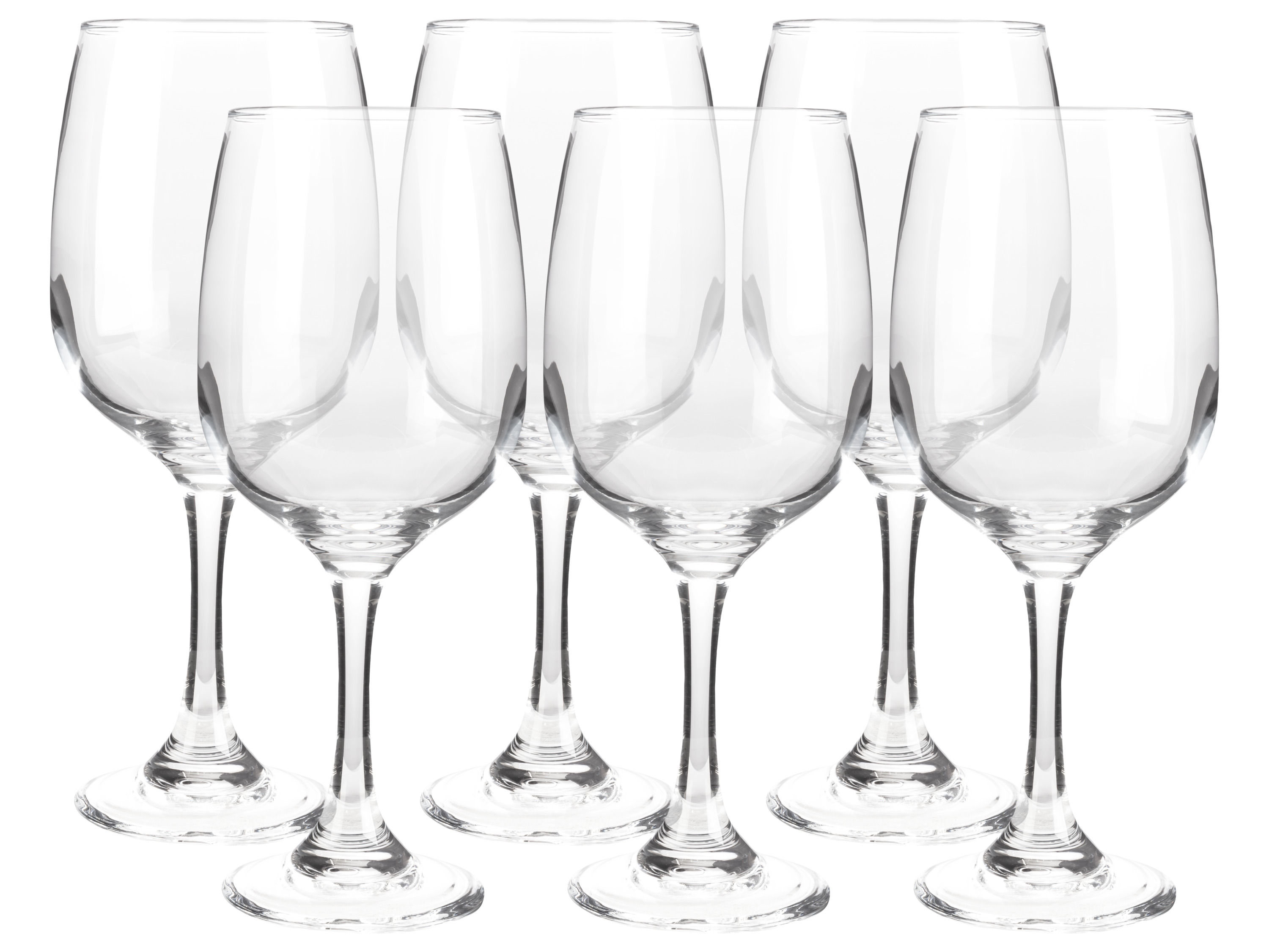 Livarno home Zestaw kieliszków do czerwonego wina / do białego wina / do szampana, 6 sztuk Do białego wina