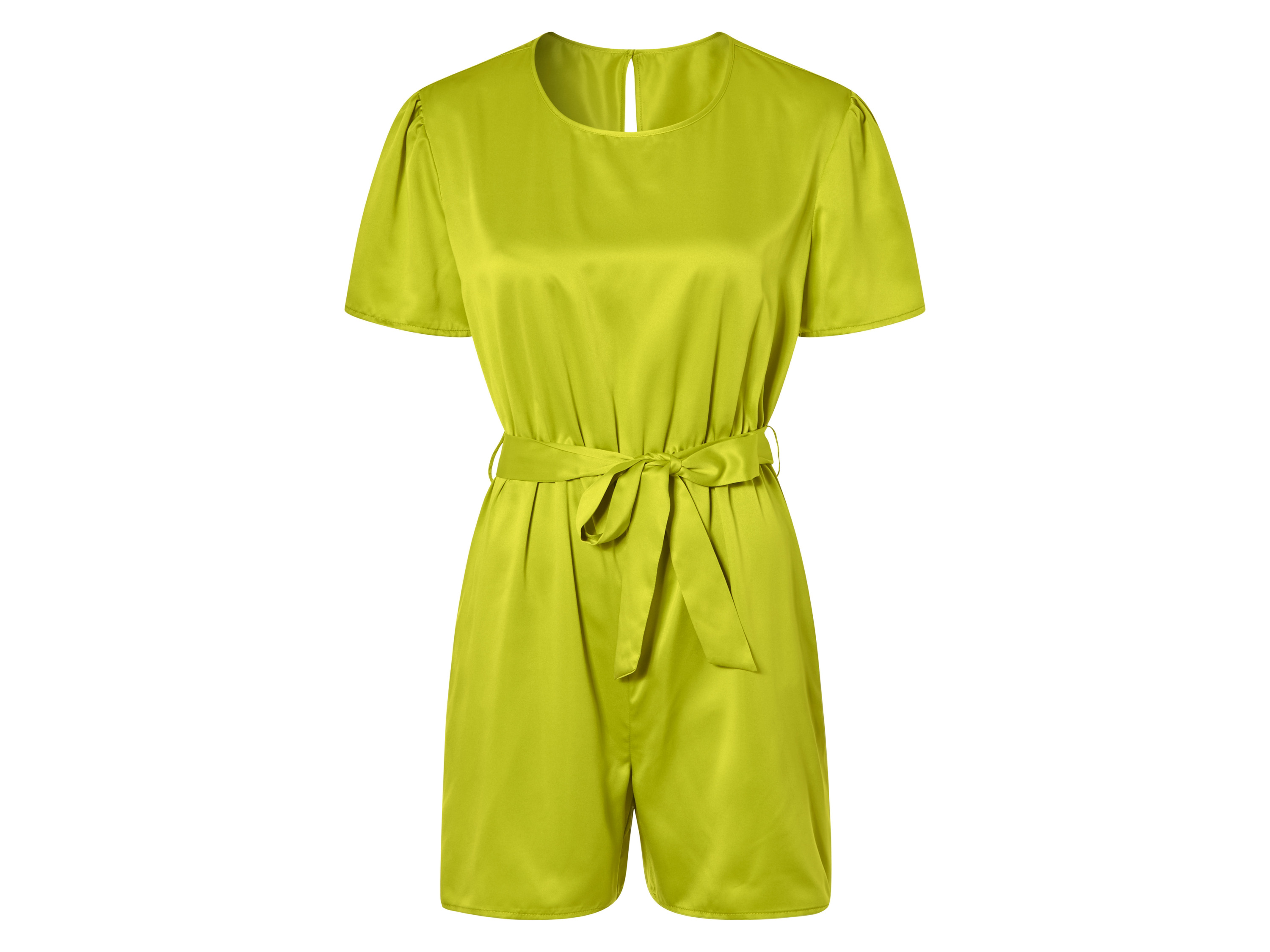esmara Kombinezon damski o wyglądzie satyny Limonkowy, 34