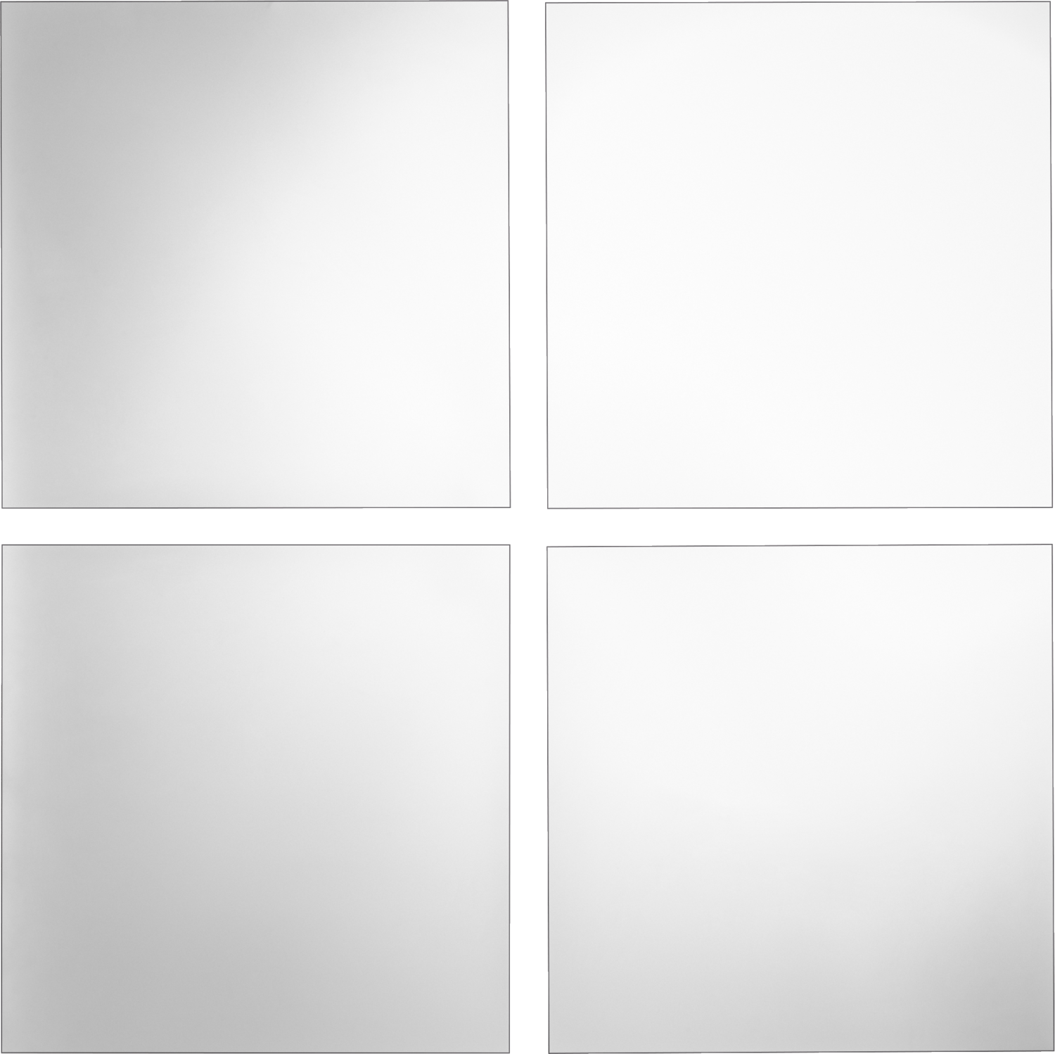 Livarno Zestaw płytek lustrzanych Kwadratowy