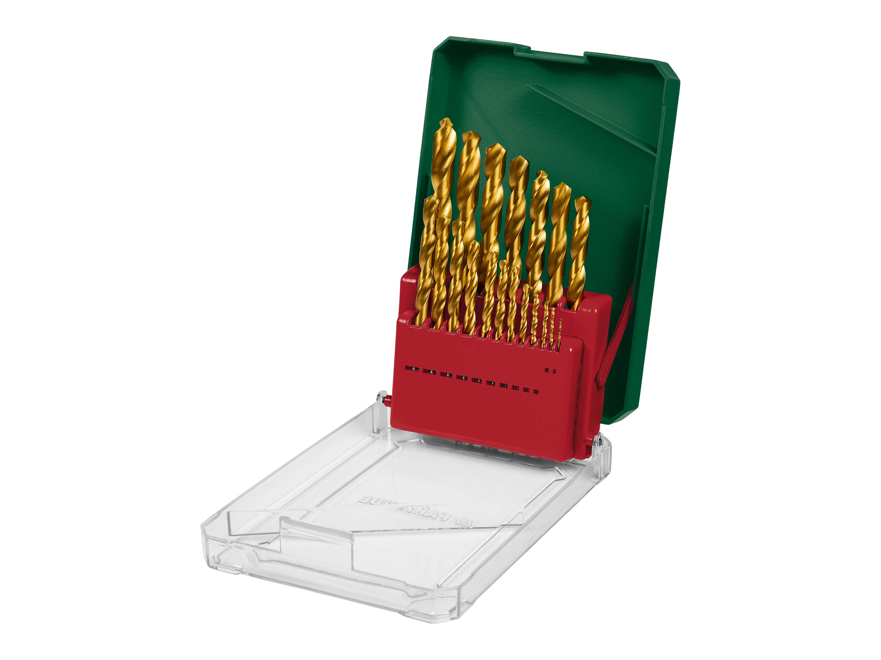 Parkside Zestaw wierteł HSS lub do drewna i stali Wiertła stalowe 19 sztuk.