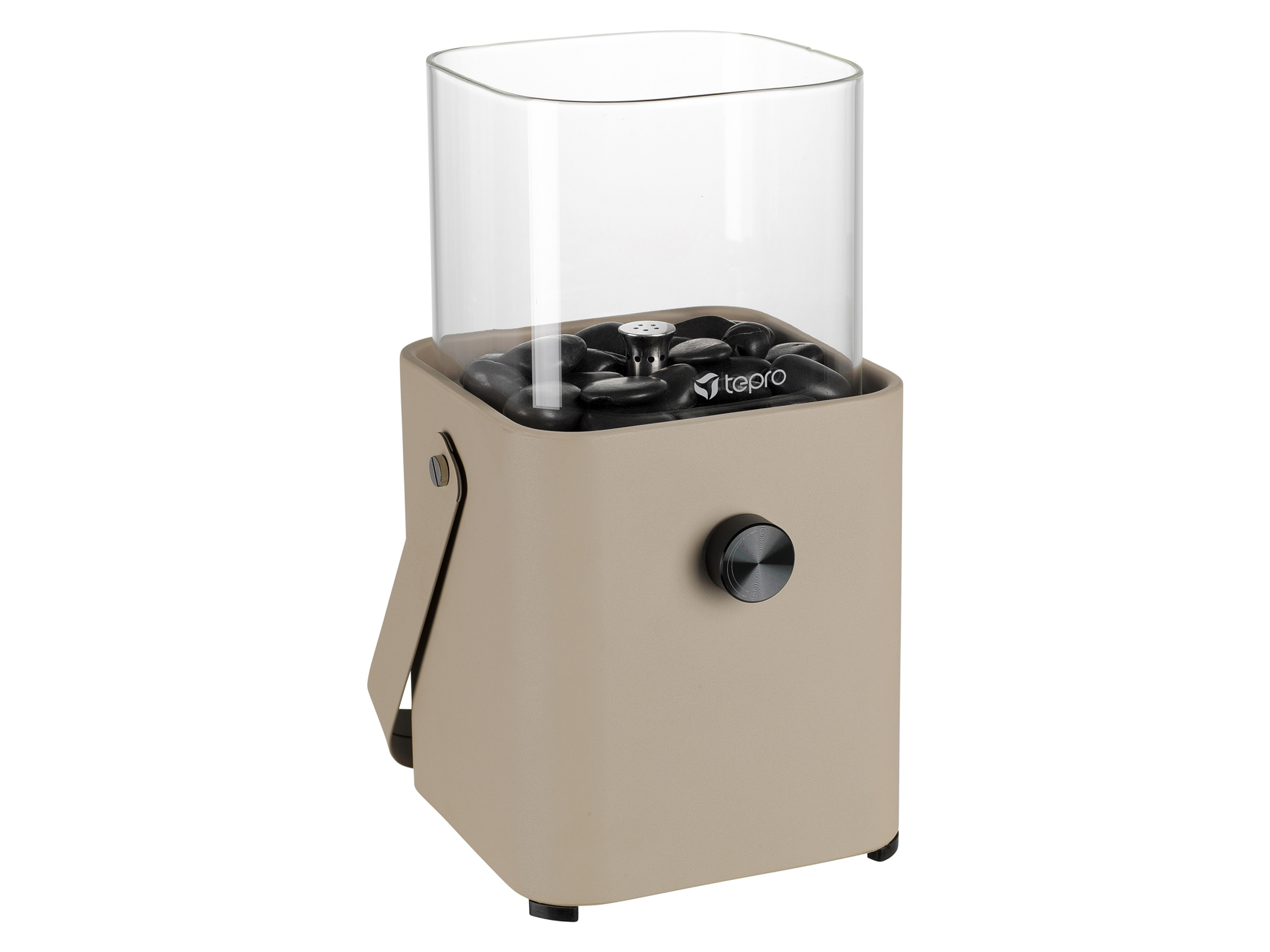 tepro Palenisko gazowe z ozdobnymi kamieniami Czworokątny