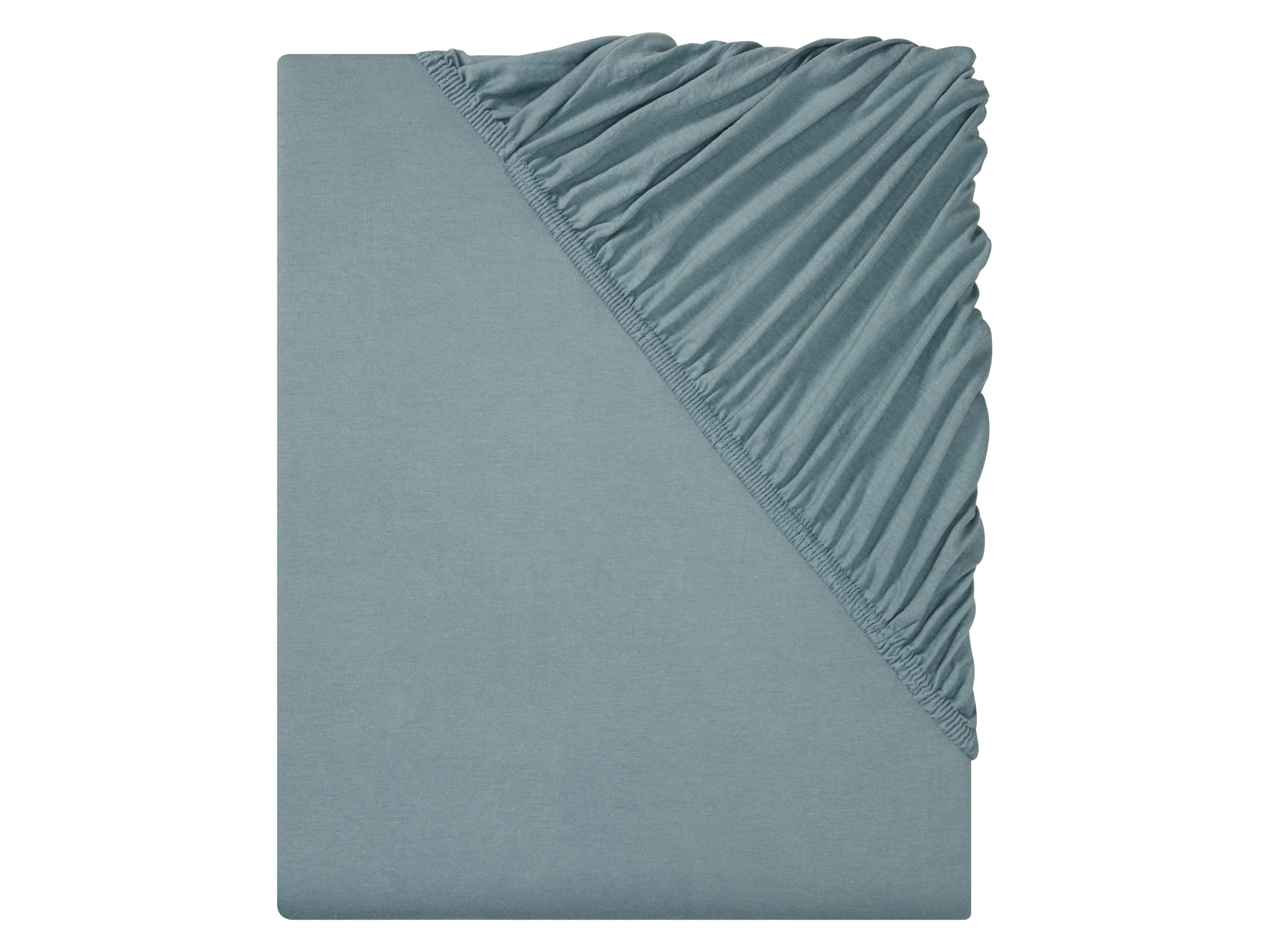 Livarno home Prześcieradło z dżerseju z gumką 140-160 x 200 cm Szaroniebieski