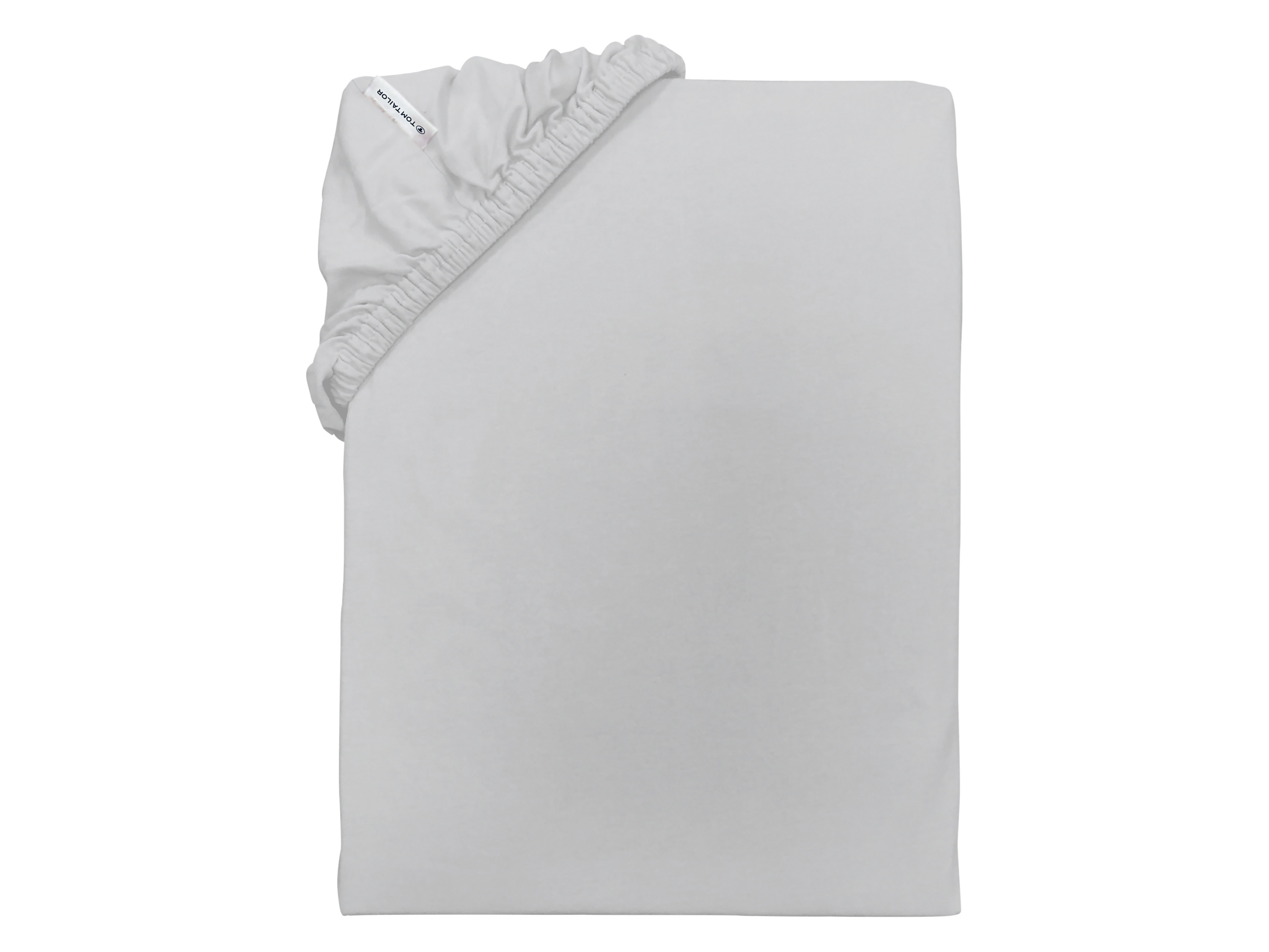 Tom Tailor Prześcieradło z dżerseju z gumką, 90-100 x 200 cm Szary