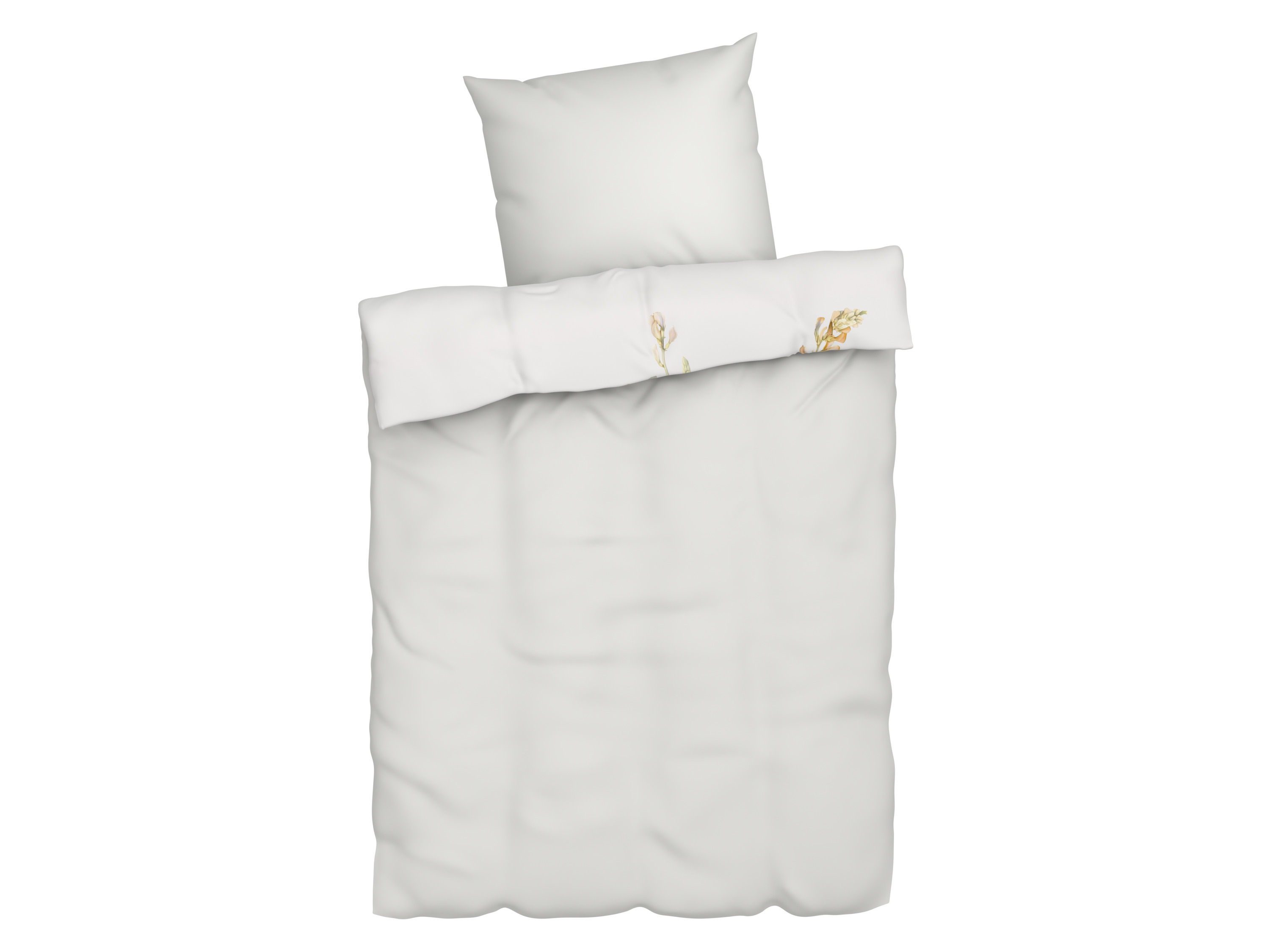 Livarno home Pościel satynowa 140 x 200 cm Uwaga: LV Ospl Biały