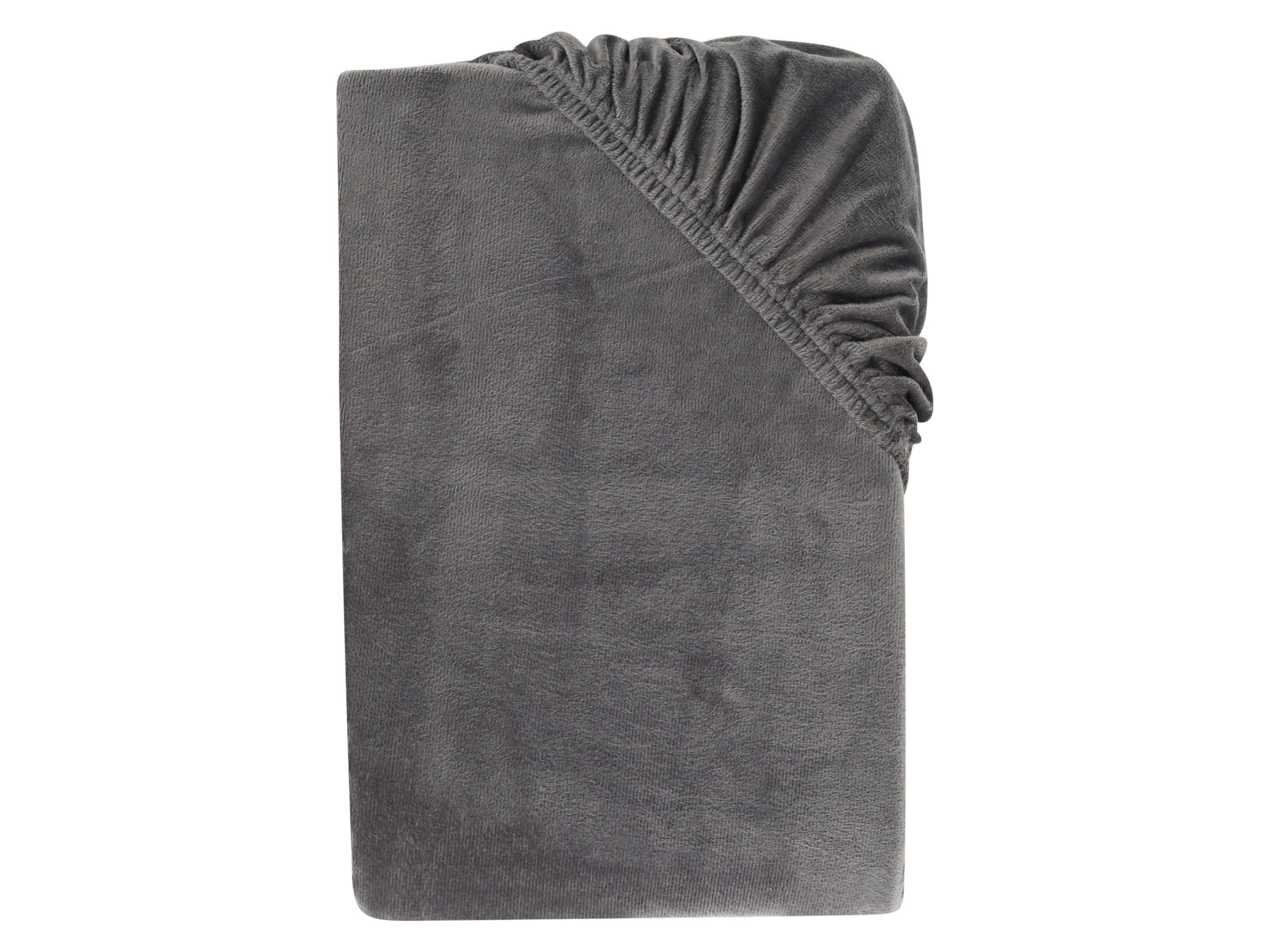 Livarno Prześcieradło pluszowe z gumką, 90-100 x 200 cm Szary