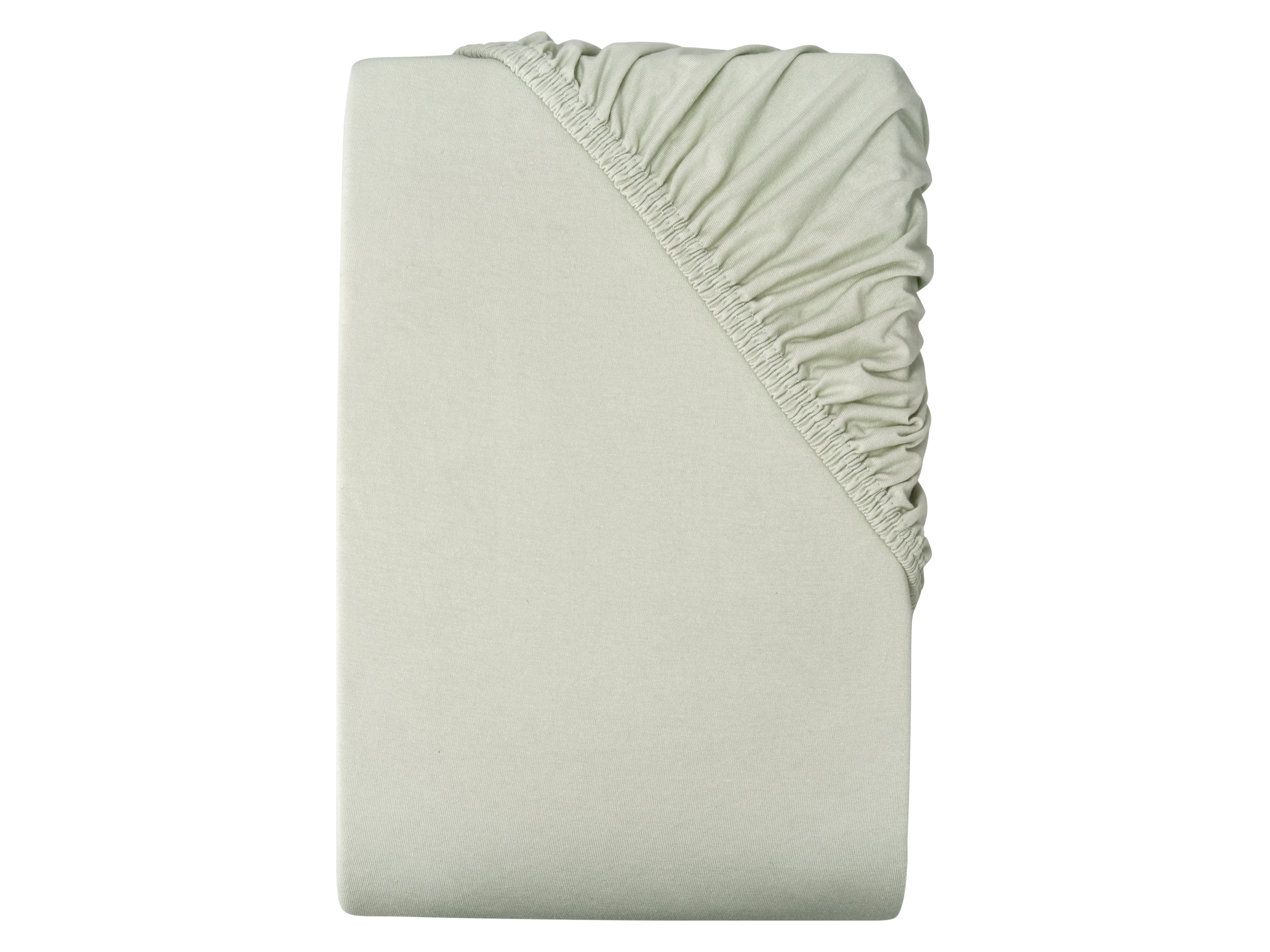 Livarno home Prześcieradło dżersejowe z bawełny z gumką, 140-160 x 200 cm Miętowy