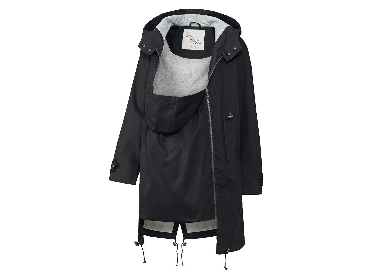 esmara Kurtka parka ciążowa Czarny, 34